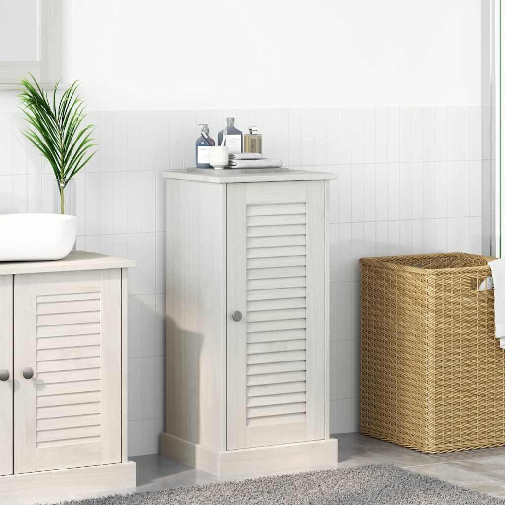vidaXL Badezimmerspiegelschrank Badezimmerschrank VIGO Weiß und Antikweiß 37,5 x 34 x 80 cm (1-St)