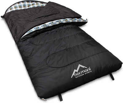 normani Deckenschlafsack »4-in-1 Schlafsack Antarctica«, Extrem 4-Jahreszeiten Outdoor-Schlafsack mit Inlett (Hüttenschlafsack) [+27°C bis -40°C] - RV Links