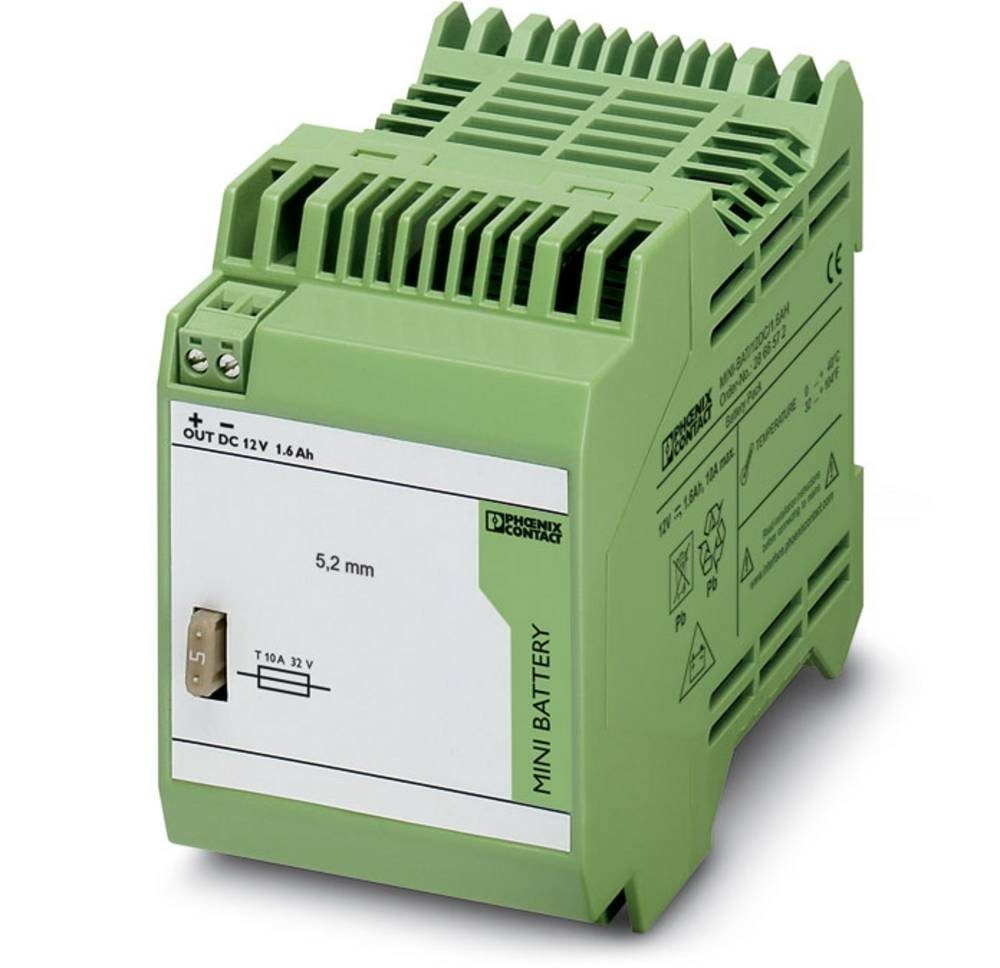 Phoenix Contact Mehrfachverlängerung Phoenix Contact MINI-BAT/12DC/1.6AH Energiespeicher, (MINI-BAT/12DC/1.6AH)