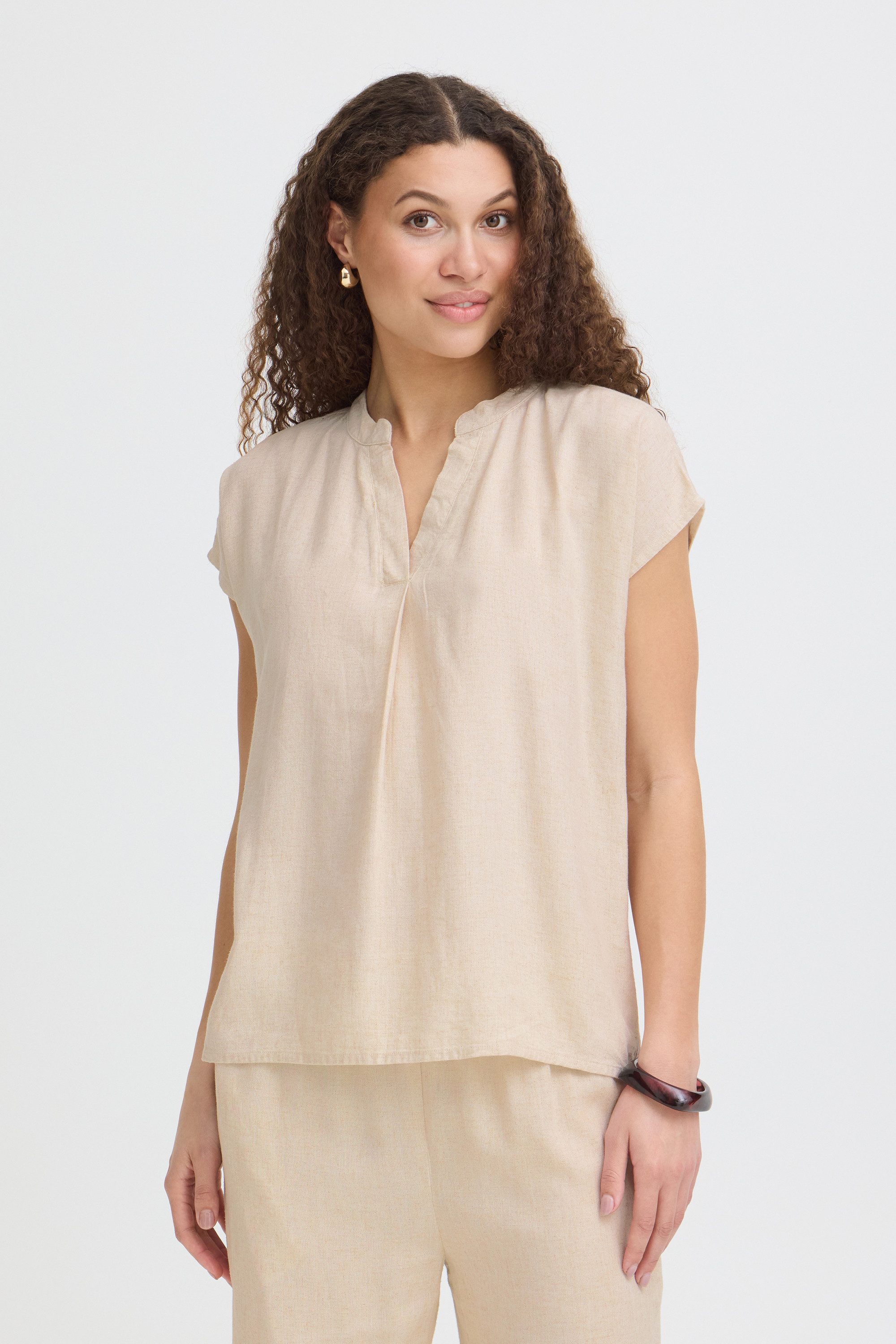 fransa Kurzarmbluse Kurzarm-Bluse FRJETT