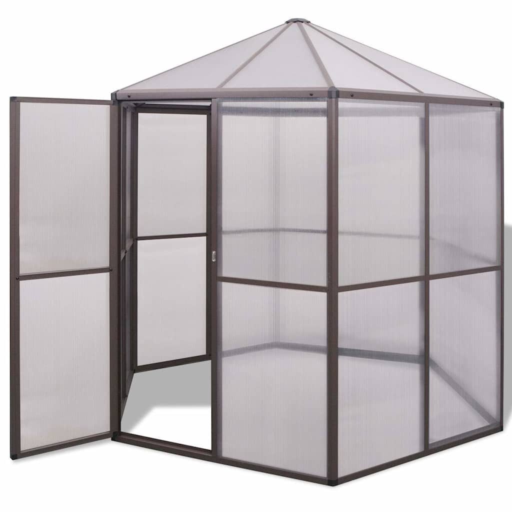 vidaXL Gewächshaus vidaXL Gewächshaus Aluminium 240×211×232 cm