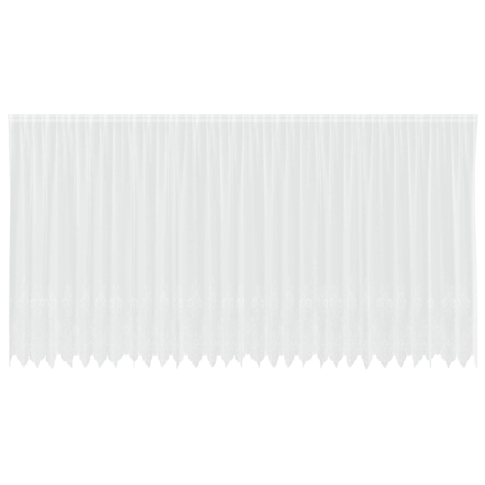 vidaXL Vorhang Spitzenvorhang mit Vorhängen Floral Weiß 240x750cm Polyester (1 St), Polyester