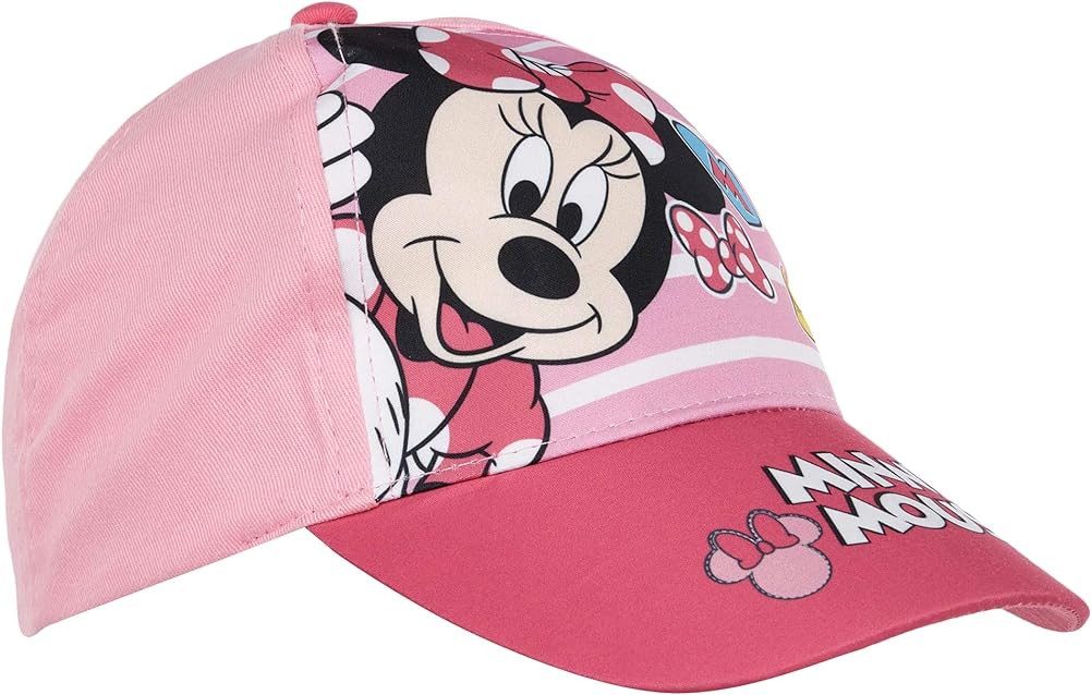 Disney Minnie Mouse Baseball Cap Minnie Mouse Cappy Basecap Mädchen Kita, Schule Mütze 52 + 54 lizensierter Originalartikel