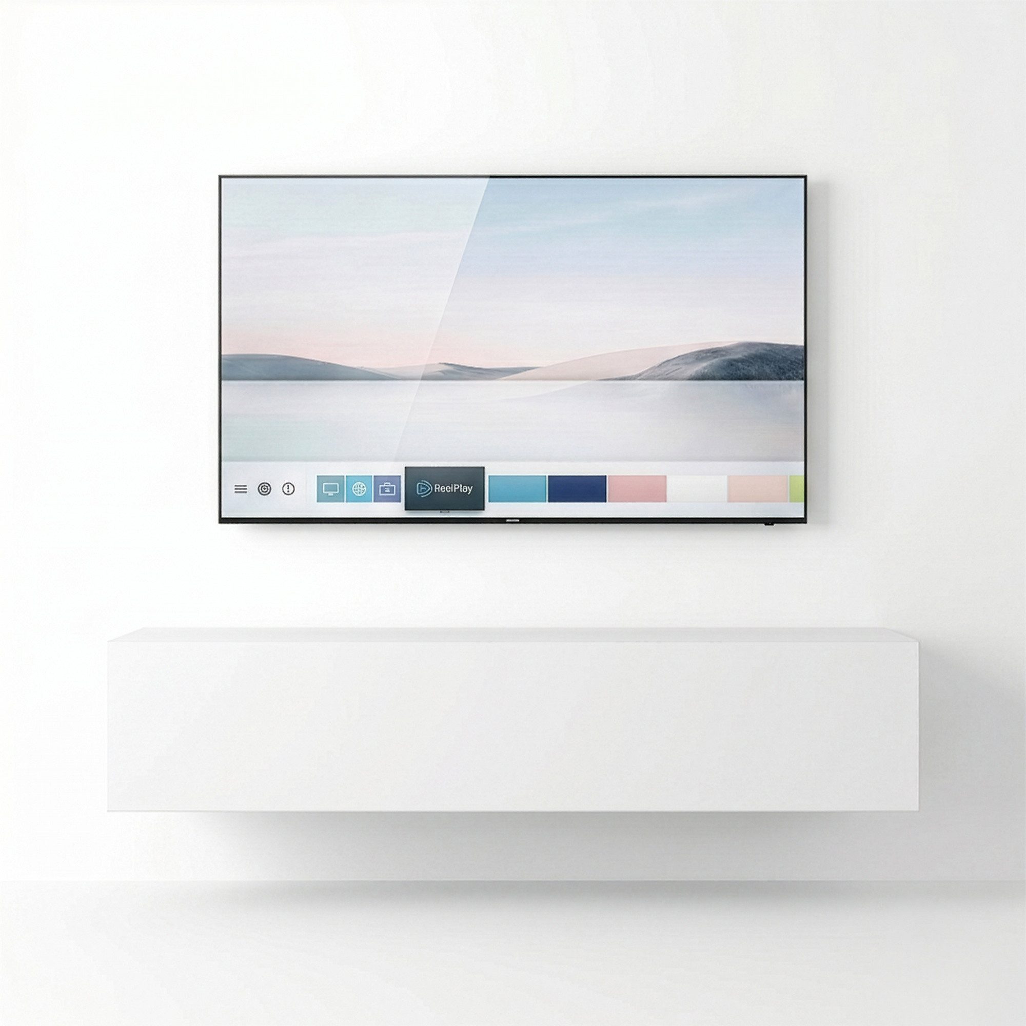 InnoFurn TV-Board Vela hängender Lowboard (1x hängender Tv-Schrank), Sanftes Öffnen, Made in Germany, Modernes Design, hängender Tv-Board