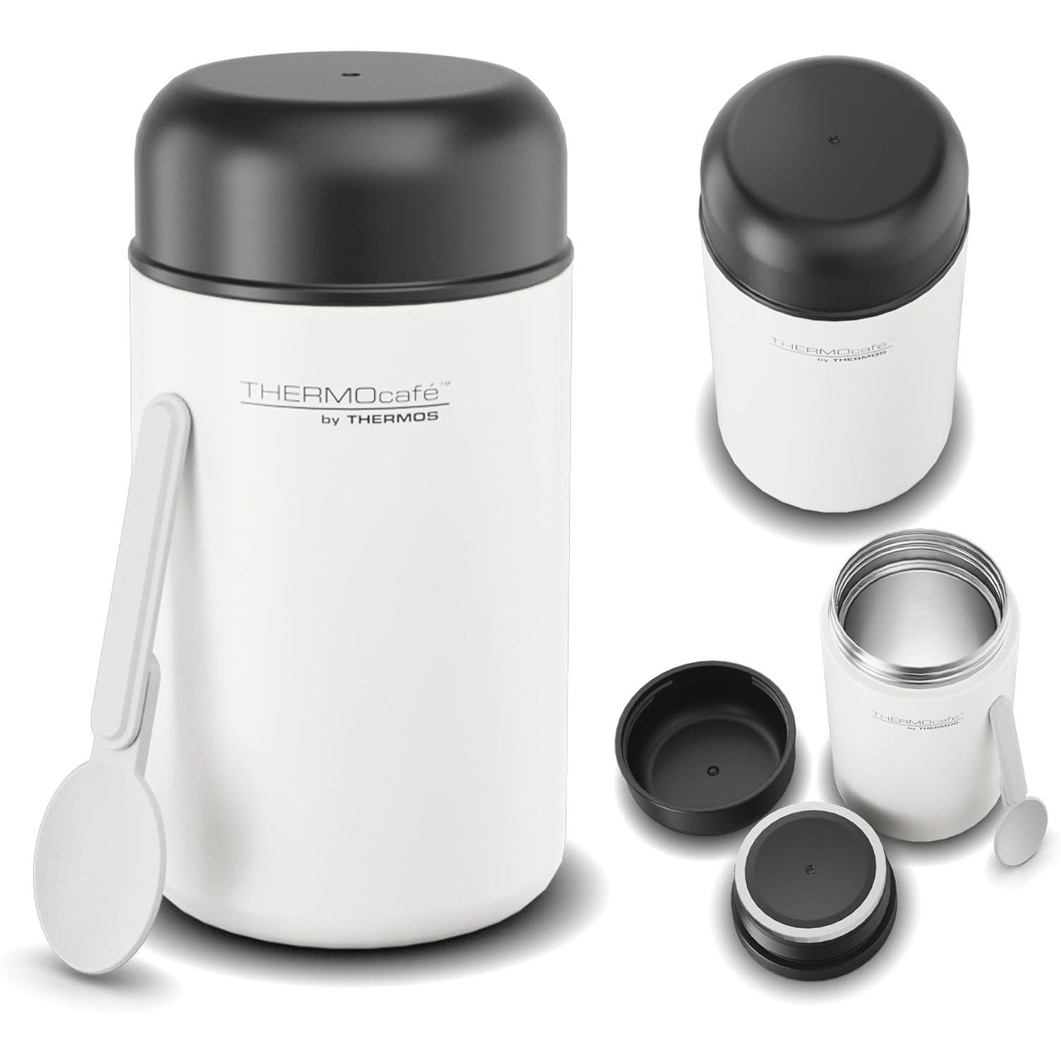 THERMOS Trinkflasche Isolier-Speisegefäß TC DAILY FOOD JAR, Thermobehälter White Mat 400 ml