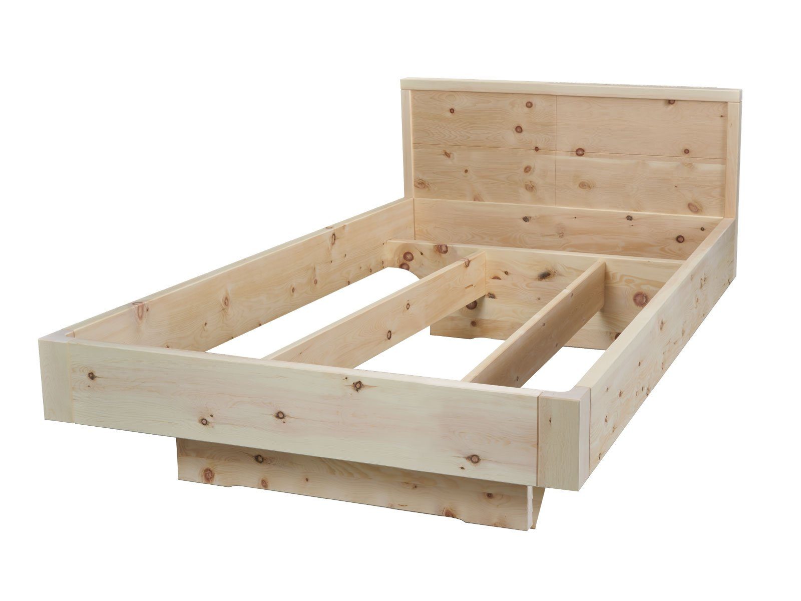 Casamia Massivholzbett Zirbenbett Schwebebett Mia 2 Zirbenholz