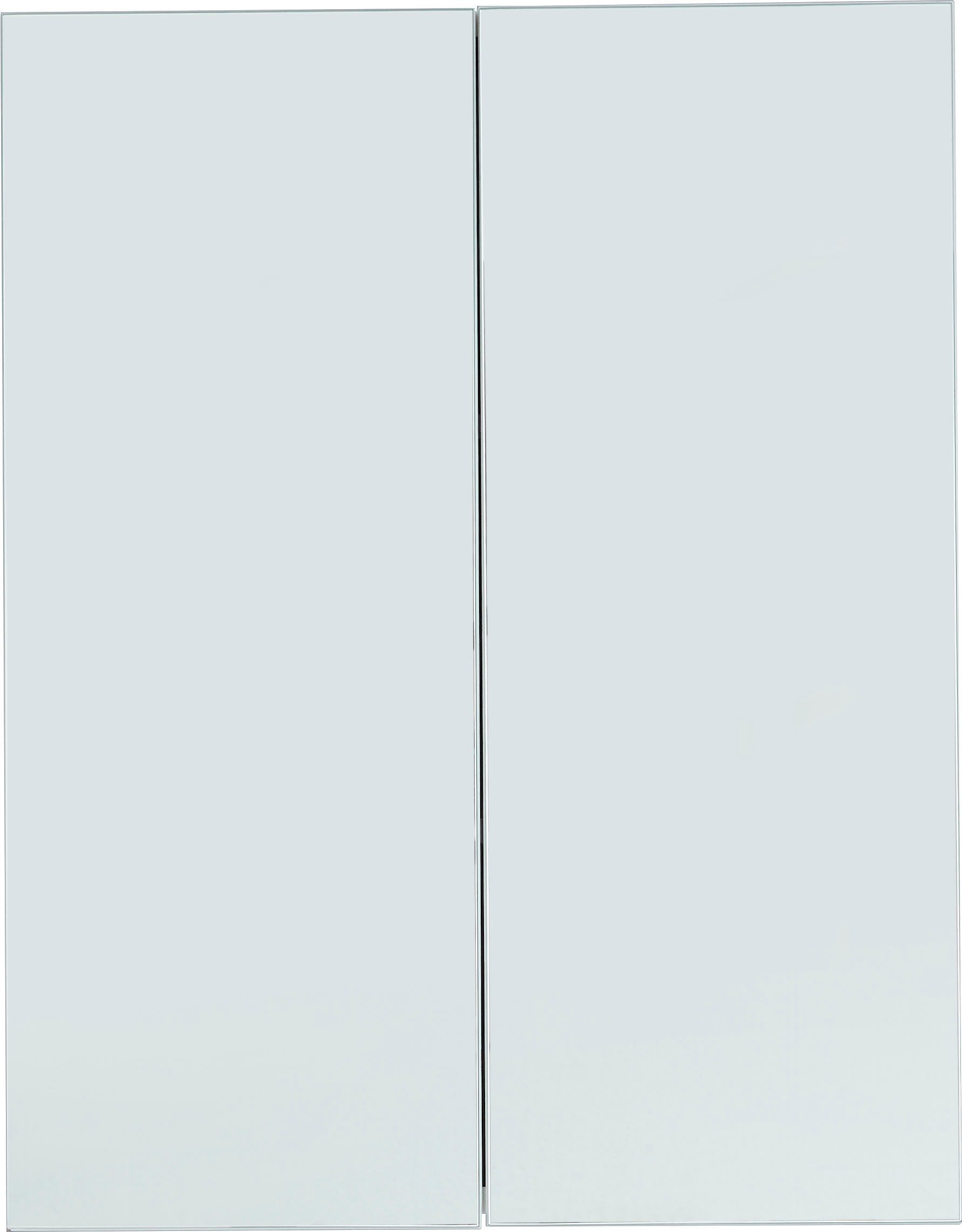 welltime Spiegelschrank Sovana Badschrank wahlweise mit oder ohne Beleuchtung - (B/T/H) 60/18/67 cm