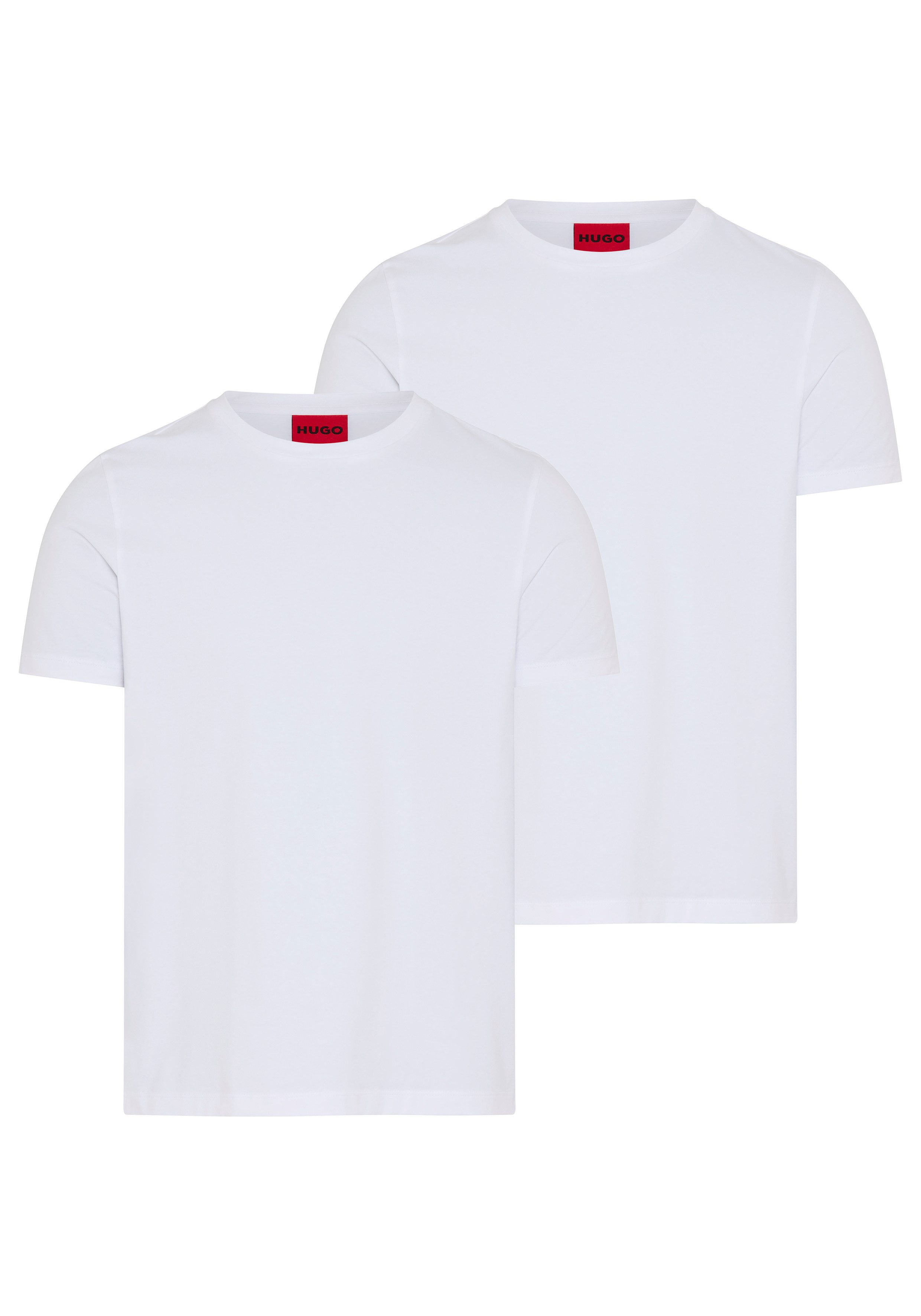HUGO T-Shirt HUGO-Round (Packung, 2er) Rundhalsausschnitt, Slim-Fit, HUGO L günstig online kaufen