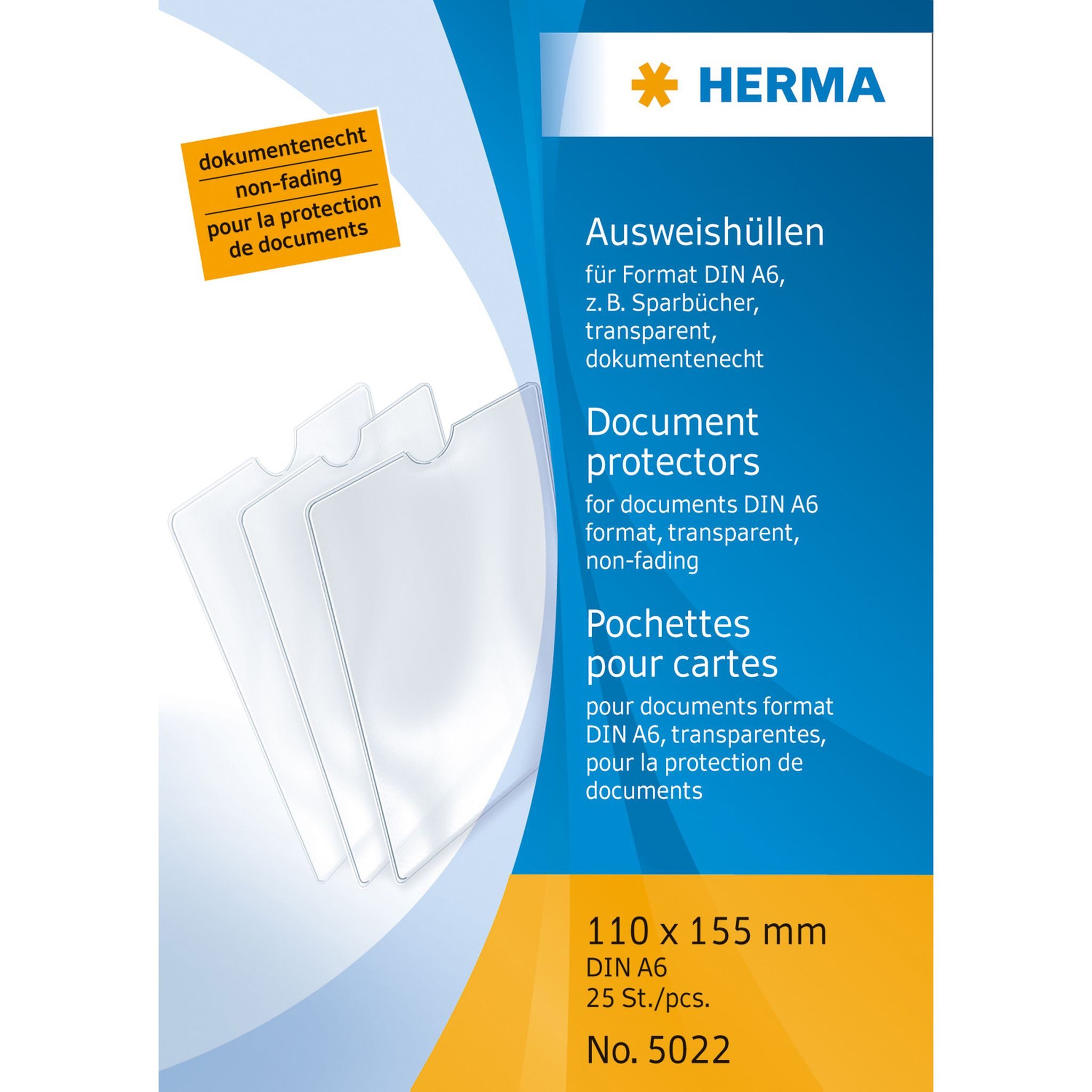 HERMA Dokumententasche Herma Ausweishülle PP transparent 110 x 155 mm für D günstig online kaufen
