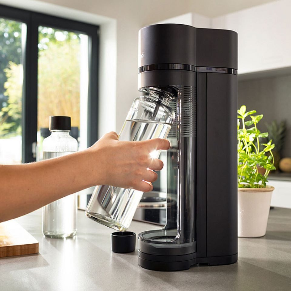 Sodapop Wassersprudler Flasche Glas-Flaschen 2er-Set 0,6L + 0,85L für Logan – Bild 5 von 5