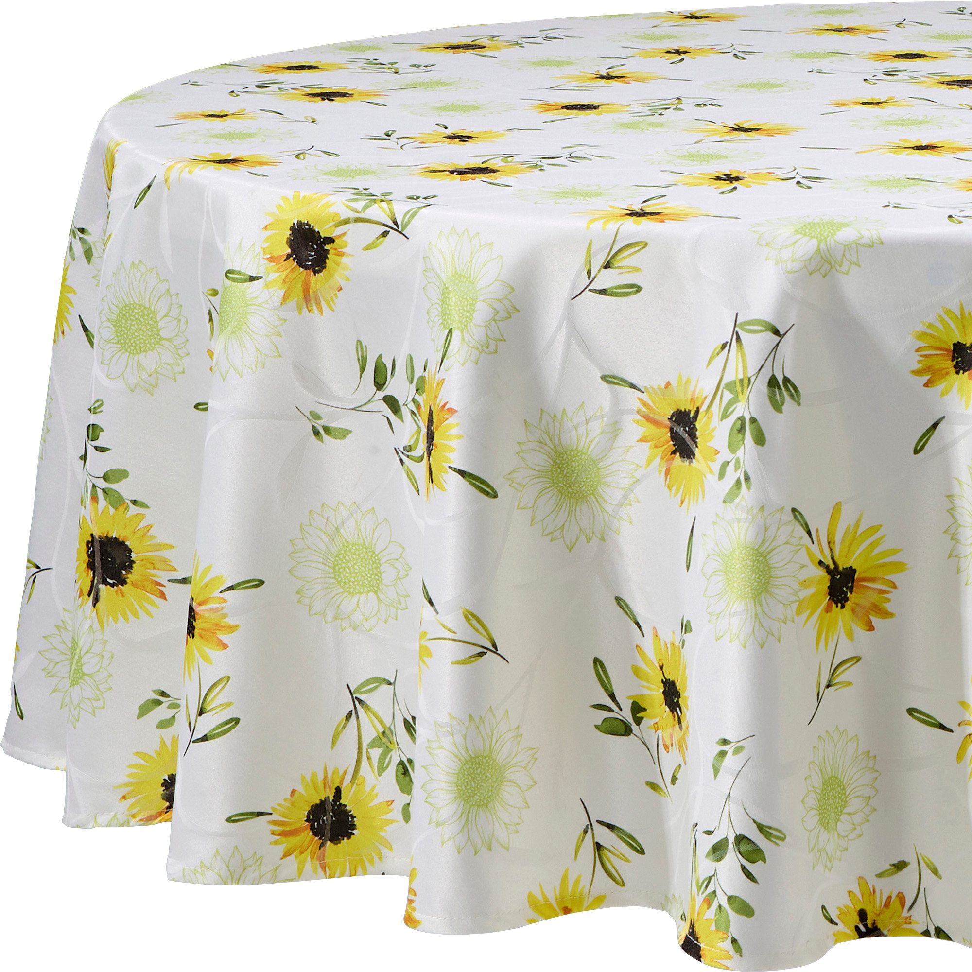 Erwin Müller Tischdecke Tischdecke "Sonnenblume", fleckabweisend Blumen