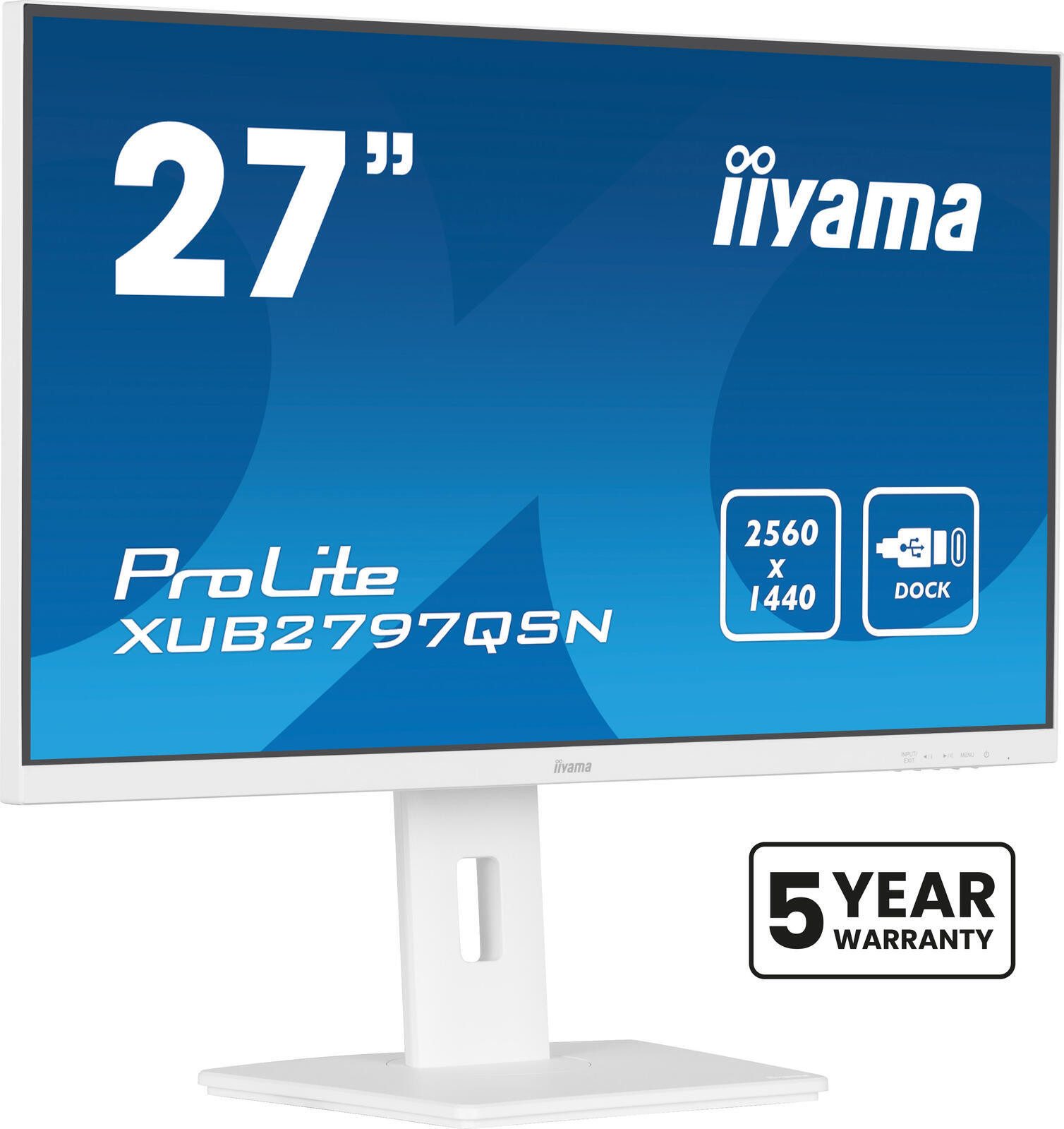 Iiyama XUB2797QSN-W2 Gaming-LED-Monitor (2560 x 1440, 1 ms Reaktionszeit, 100 Hz, IPS Panel)