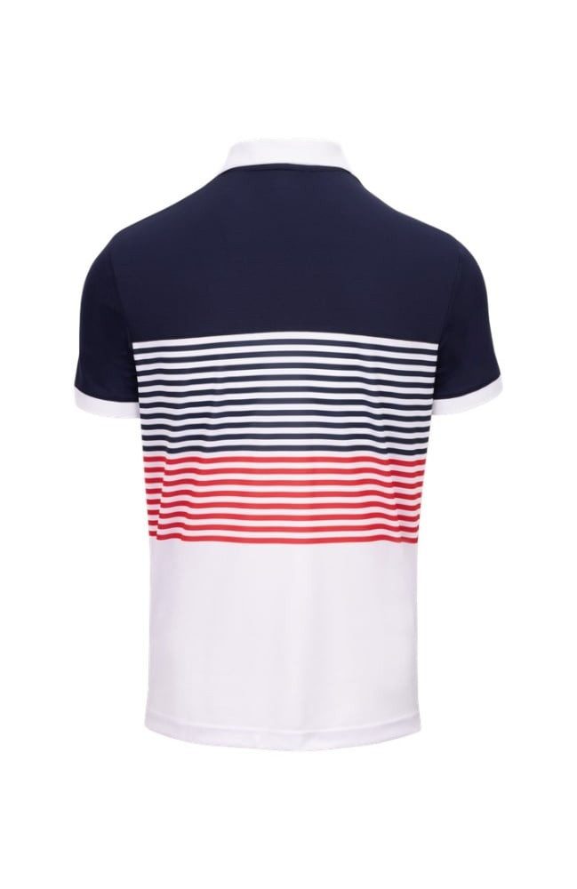 Fila Poloshirt BB Monte Carlo (rec. Polyester) weiss/navy/rot Herren