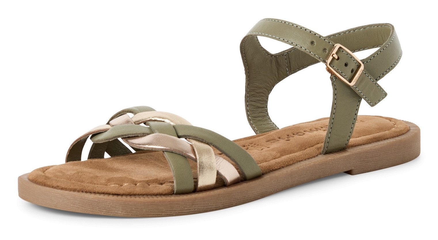 Tamaris Riemchensandale, Sandalette, Sommerschuh mit Riemchen in Flechtopti günstig online kaufen
