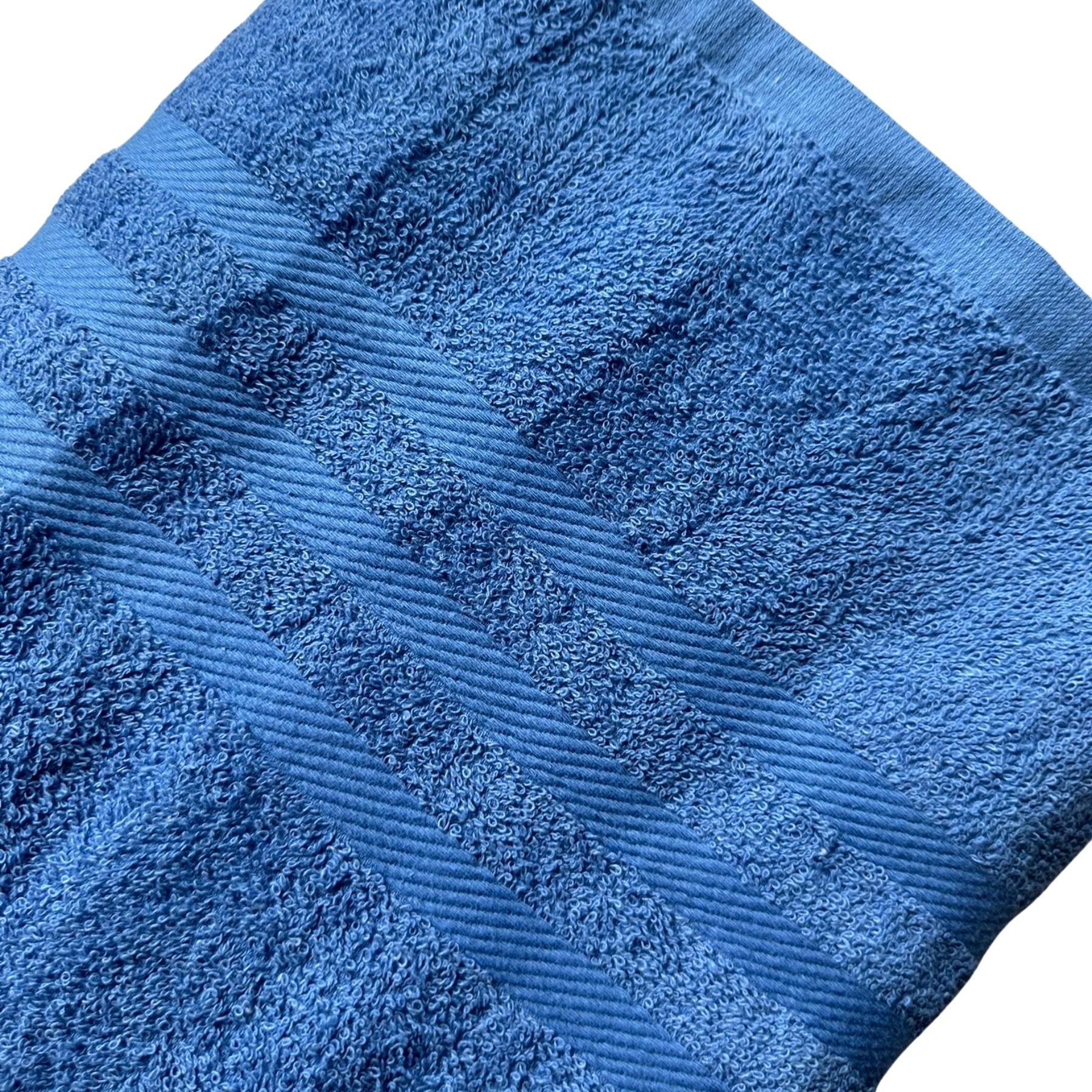 Farben Duschtücherset 100%Baumwolle aus Duschtuch 100% Baumwolle (2-St), Unifarbenes FSH Blau verschiedene 2 Duschtücher 70x140cm Baumwolle 450g/m²,