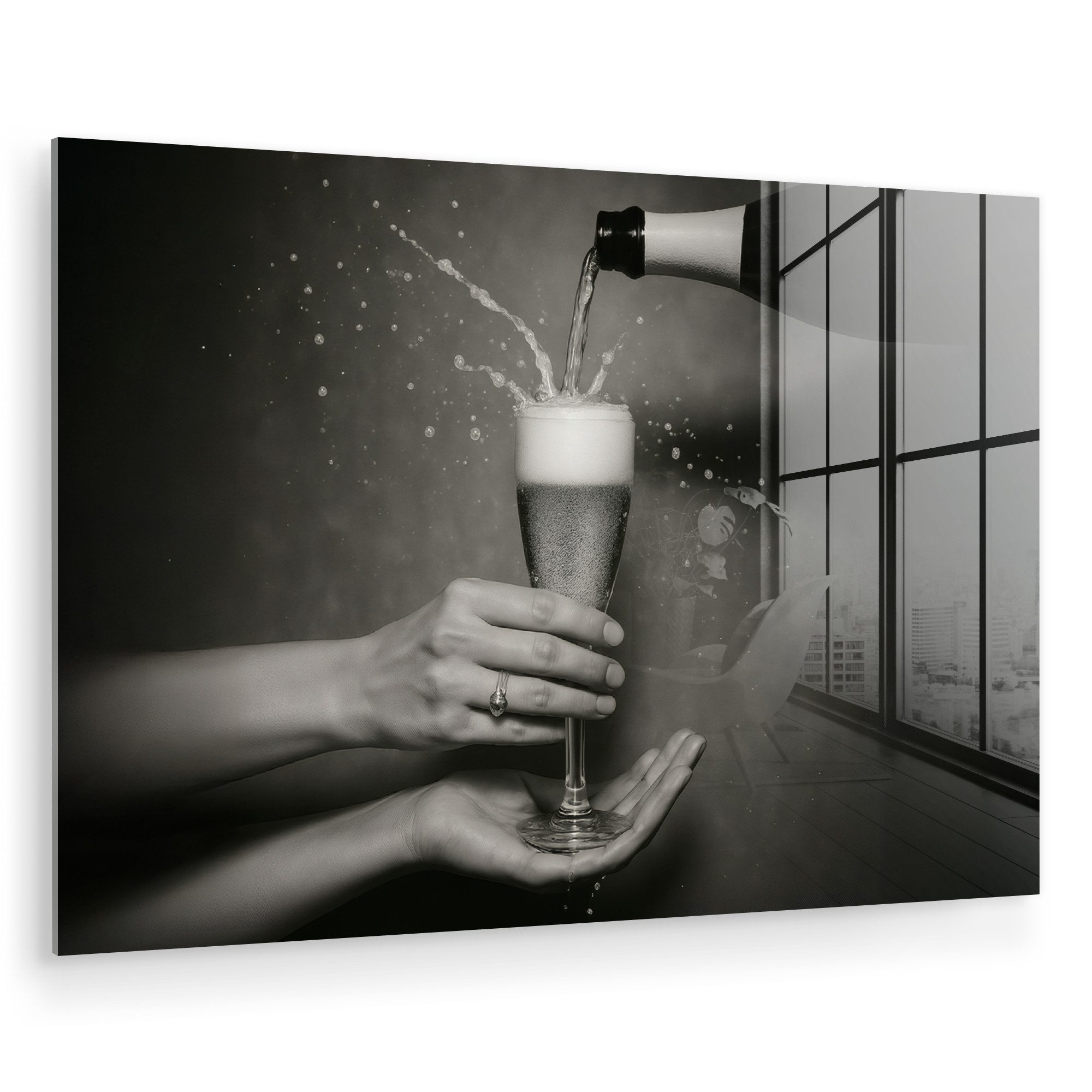 MuchoWow Acrylglasbild Champagnerflasche - Glas - günstig online kaufen
