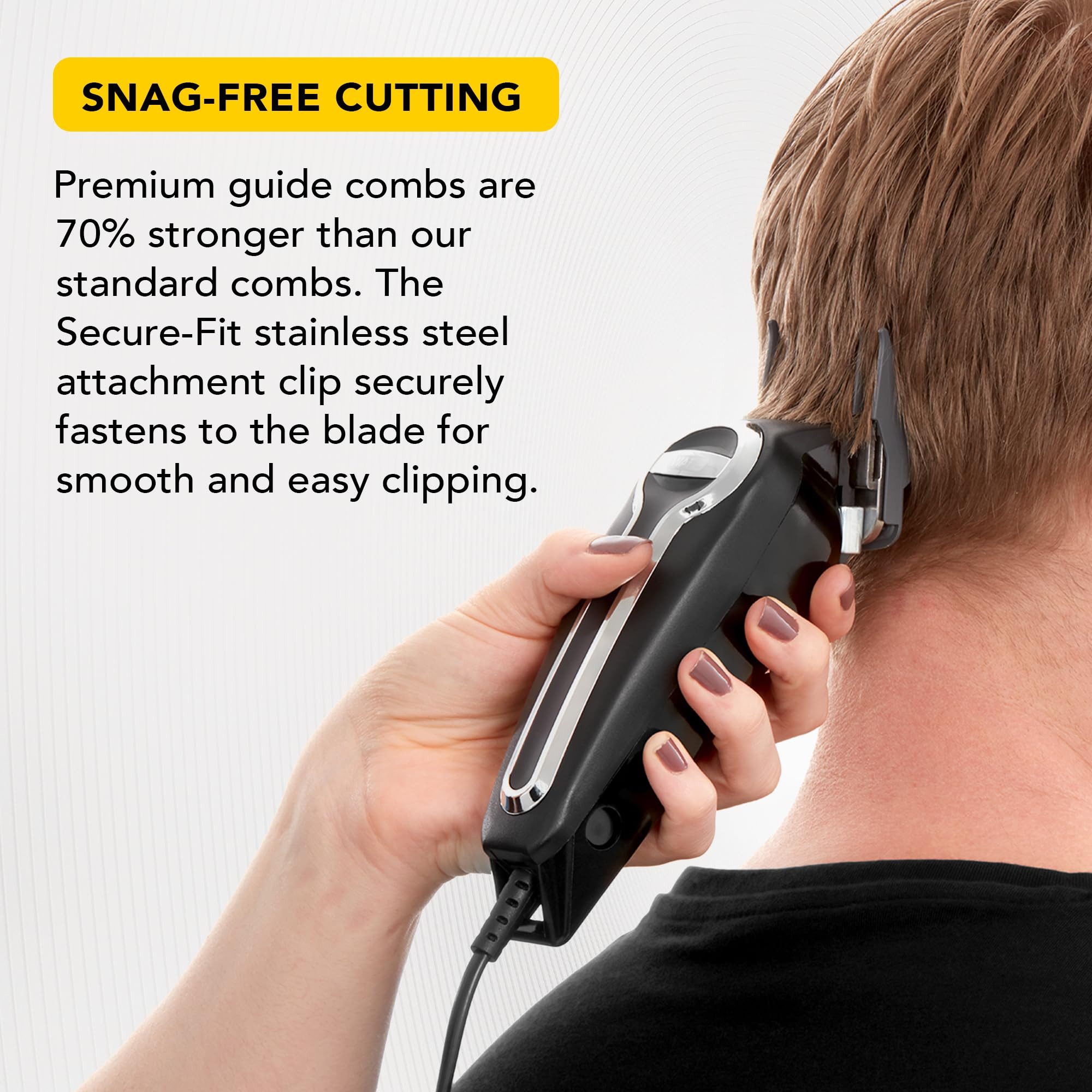Wahl Haarschneider Wahl Elite Pro 20106-0460, Kabelgebundener Profi-Haarschneider mit selbstschärfenden Klingen schwarz
