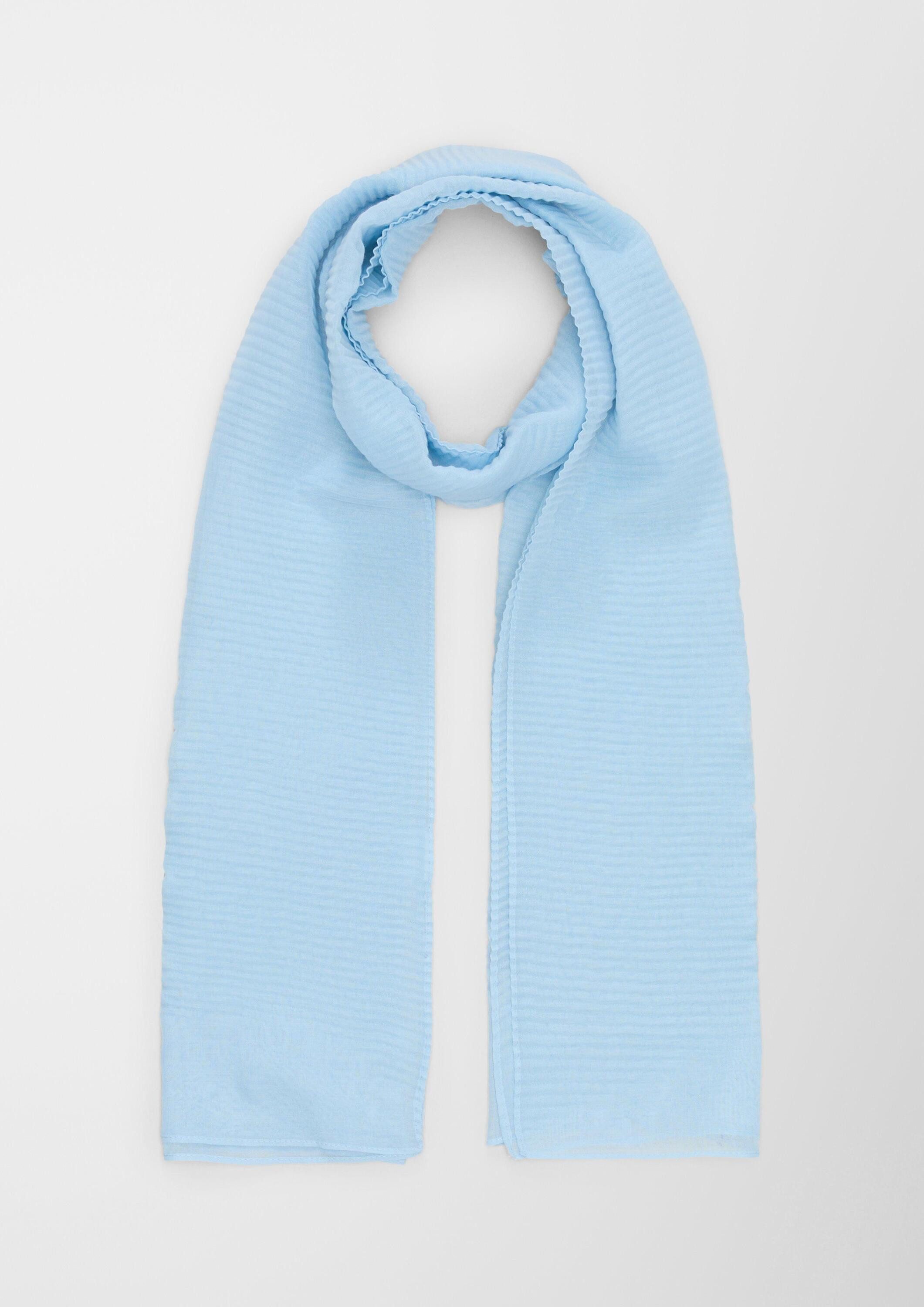 s.Oliver Schal Schal, Schal mit Plisseefalten