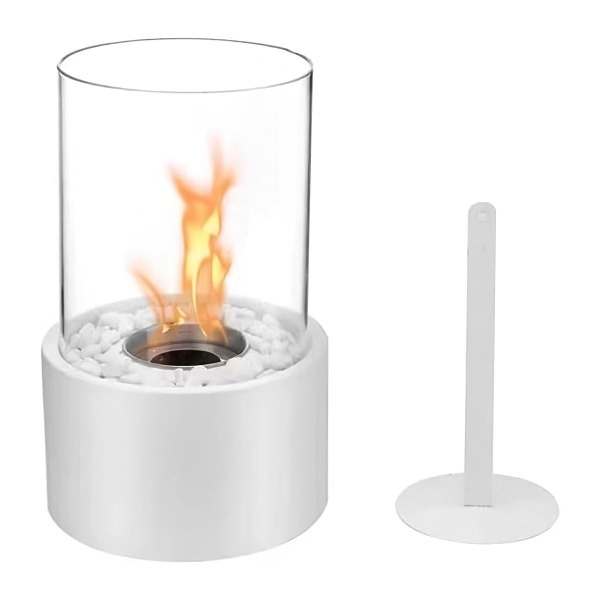 Novzep Tischfeuer Mini-Kaminschale, tragbare Feuerstelle für den Esstisch im Innen- und, Außenbereich, Heimdekoration für Balkon und Terrasse