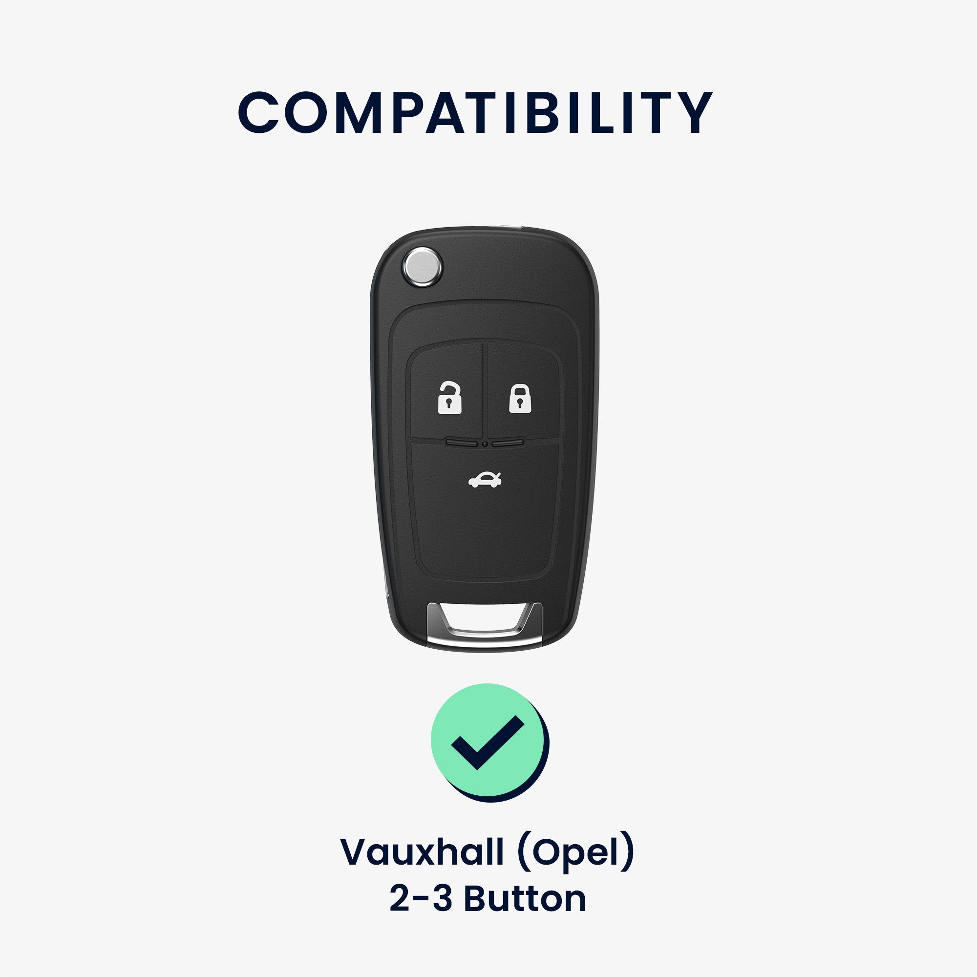 TPU für für Vauxhall, Opel Cover kwmobile Autoschlüssel Vauxhall Opel Hülle Schlüsselhülle Schlüsseltasche Schutzhülle