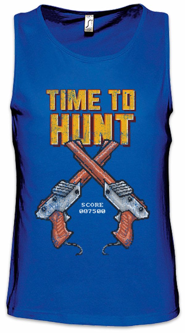 Tanktop Pixel Time To Hunt Ärmelloses T-Shirt Retro Duck Shooter Gun Pistol
