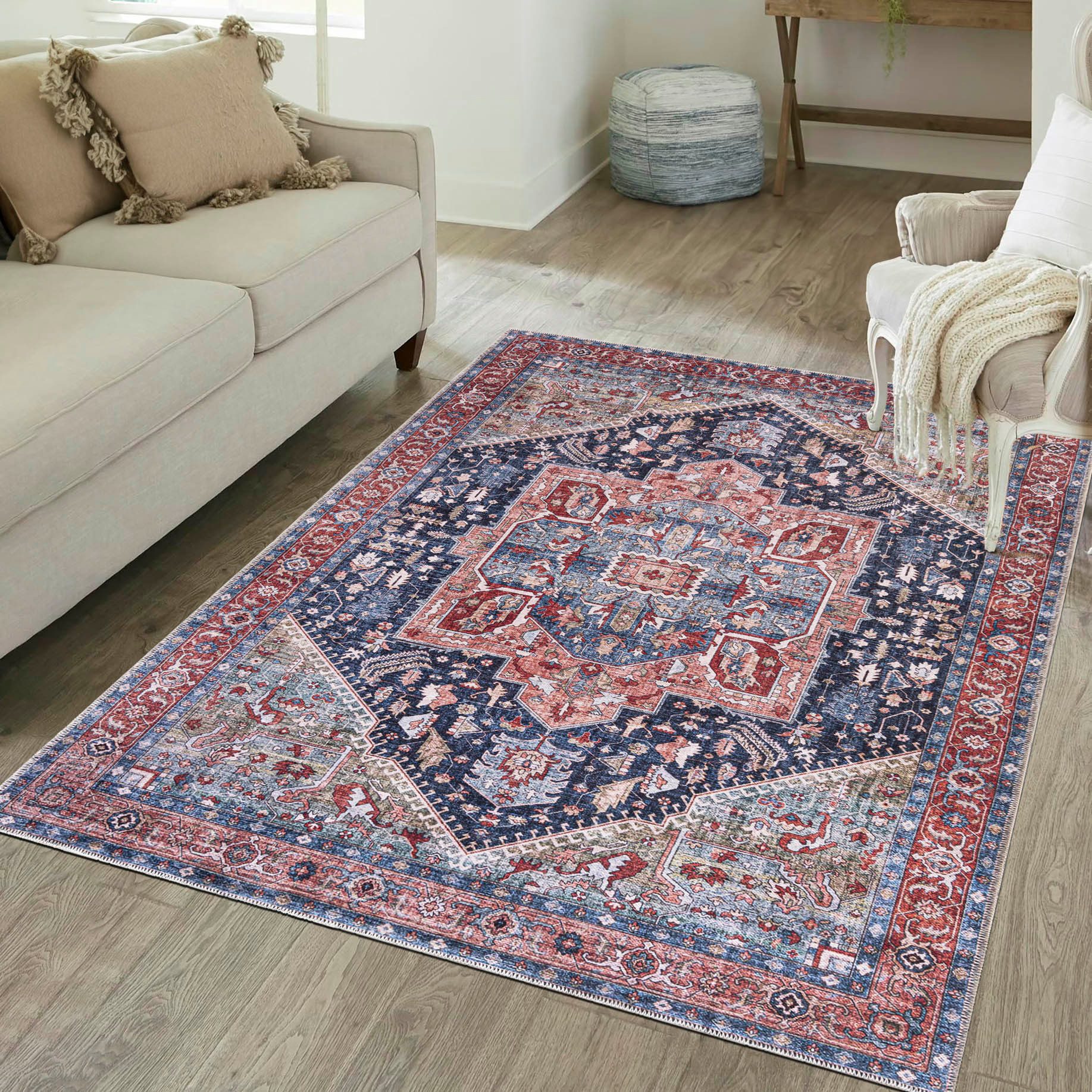 Mazovia Designteppich Boho Vintage Wohnzimmer, Schlafzimmer, Esszimmer, Bür günstig online kaufen