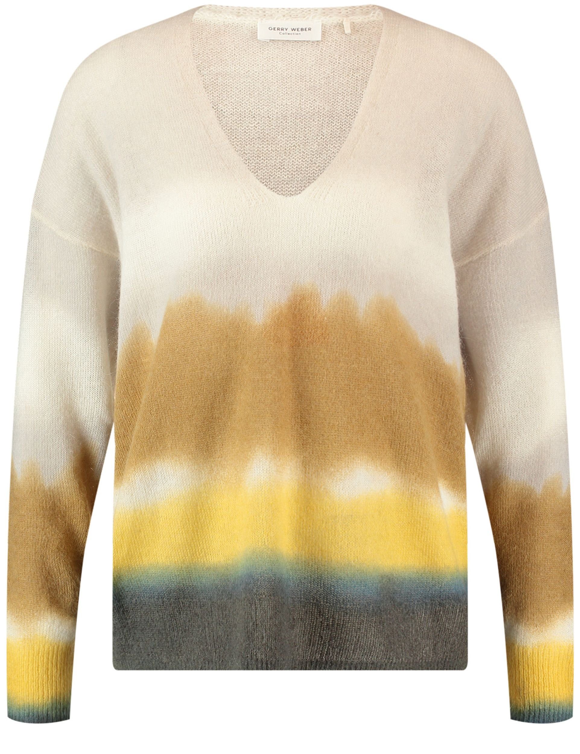GERRY WEBER Kapuzenpullover Пуловери mit Wellenstreifen