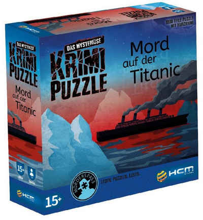 HCM KINZEL Puzzle Mord auf der Titanic - Das mysteriöse Krimi Puzzle - 1000 T, 1000 Puzzleteile
