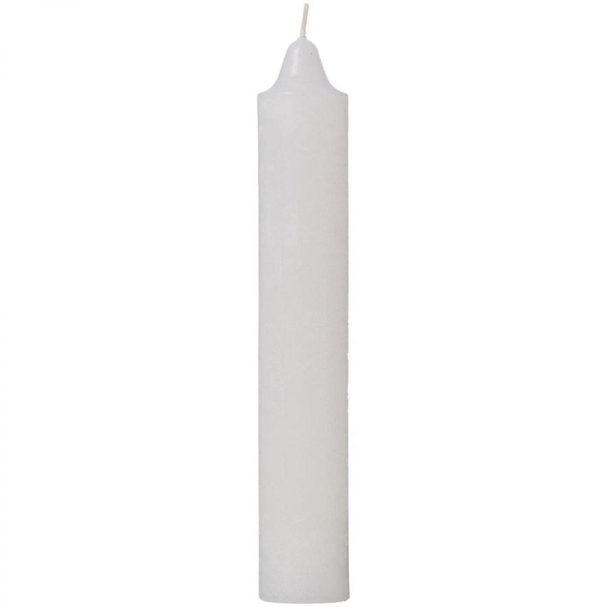 Ib Laursen Tafelkerze Ib Laursen Kerze Rustikal Weiß (3,8x23 cm)