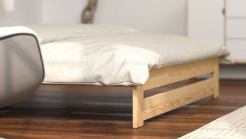 Siblo Holzbett Astra (Bett aus massiver-Holz, Holzbett mit Lattenrost), mit Lattenrost