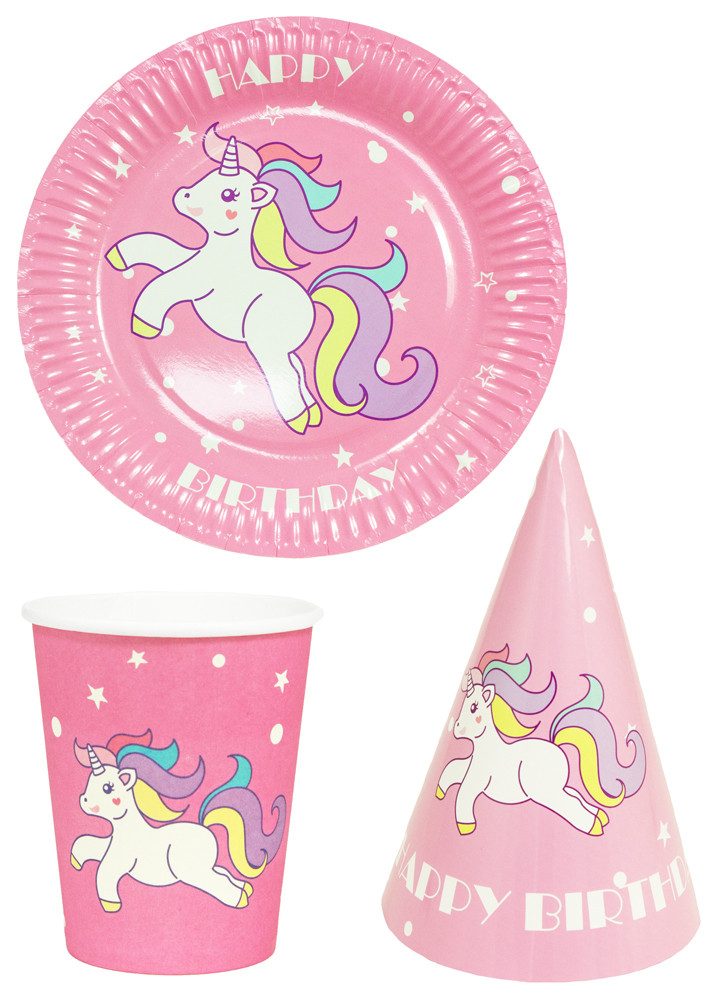 Hängedekoration Einhorn Party Einweg Geschirr - Mädchen Geburtstag
