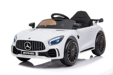 Toys Store Elektro-Kinderauto Mercedes GTR AMG Kinder Elektro Auto Kinderfahrzeug Sportwagen, Belastbarkeit 35 kg, AUX-/USB-Anschluss, MP3 Hupe und Motorsound am Lenkrad, Fernsteuerung