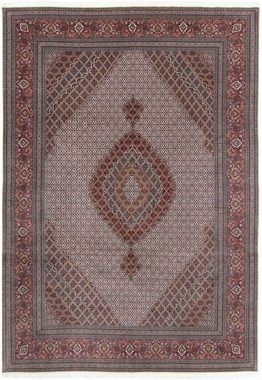 Orientteppich Perser - Täbriz - 355 x 253 cm - dunkelbraun, morgenland, rechteckig, Höhe: 10 mm, Wohnzimmer, Handgeknüpft, Einzelstück mit Zertifikat