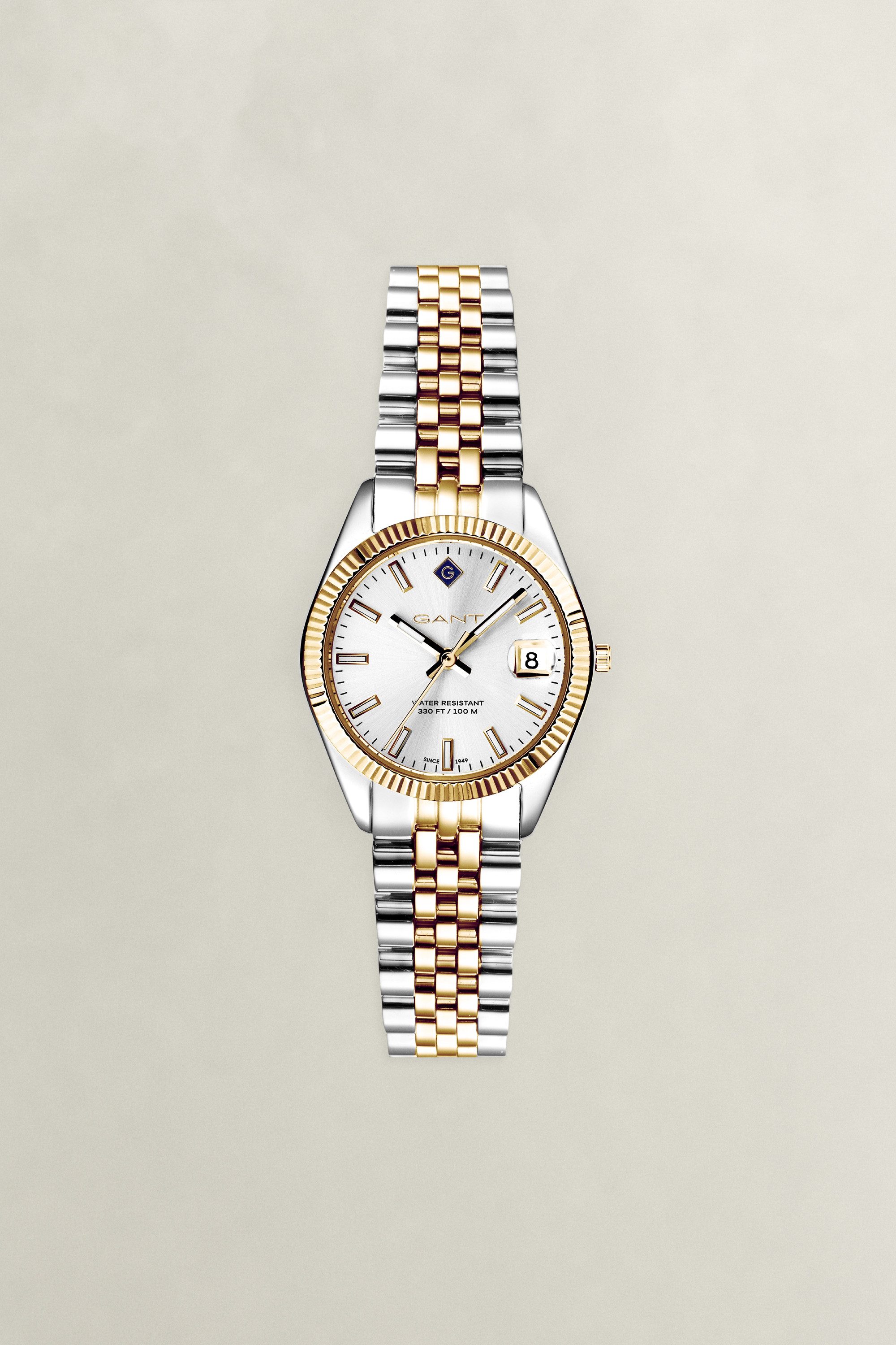 Gant Quarzuhr Sussex Mini G181002, Armbanduhr, Damenuhr, Edelstahlarmband, analog, Tag