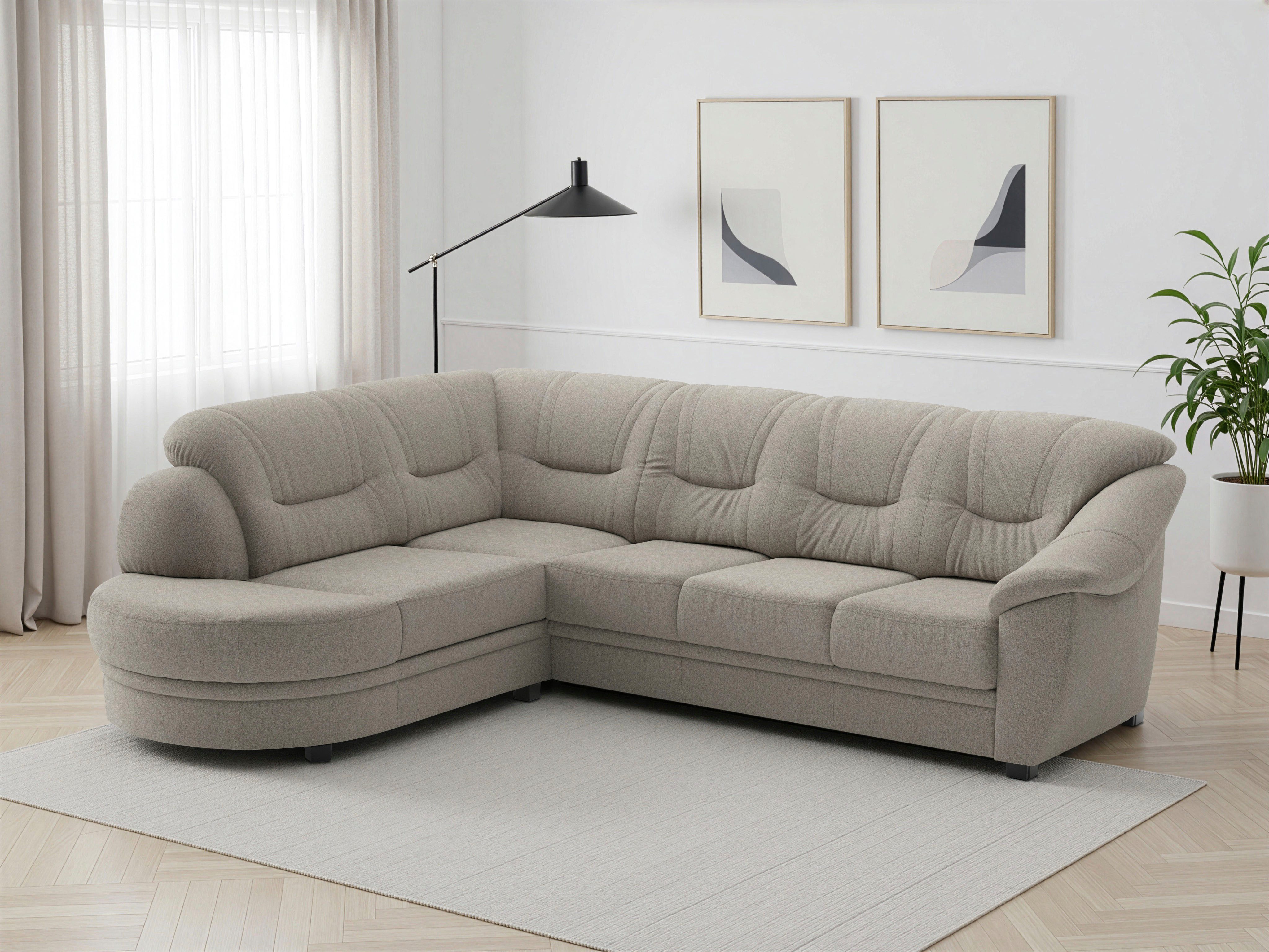 sit&more Ecksofa Savona, mit Federkern, optional mit Schlaffunktion