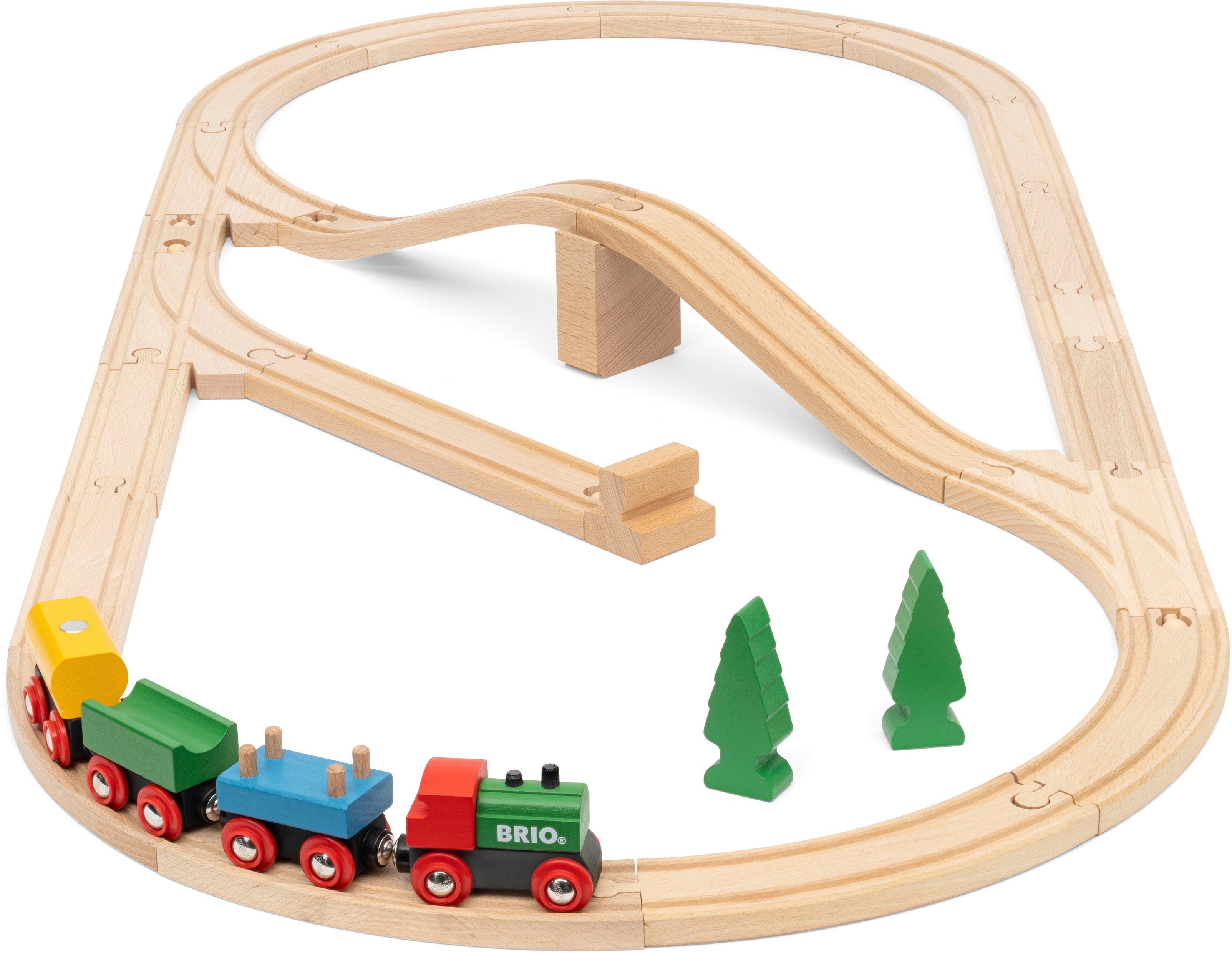 BRIO® Spielzeug-Eisenbahn 65 Jahre Holzeisenbahn Jubiläums-Zugset, Made in Europe
