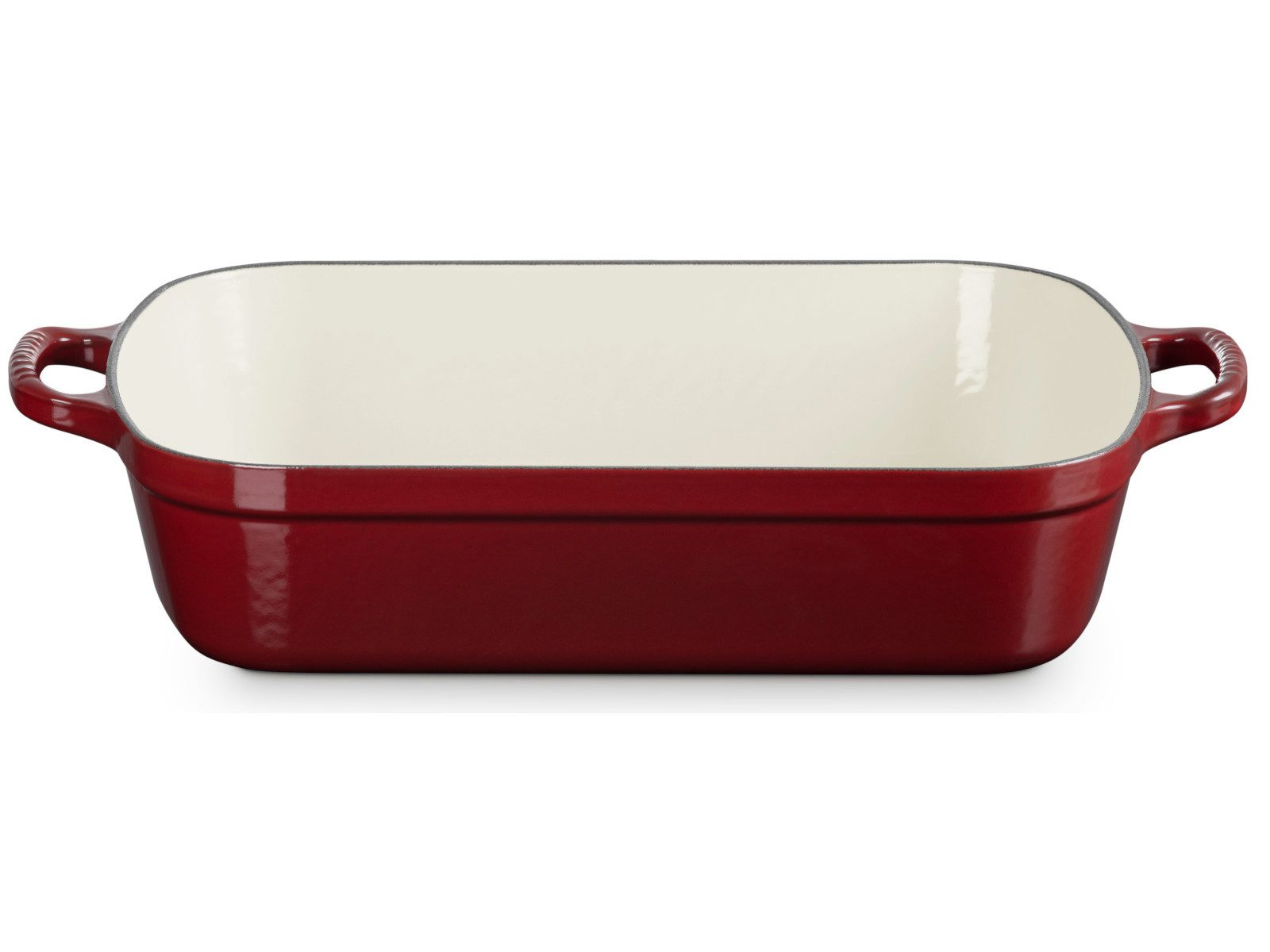 LE CREUSET Bräter Bratreine Signature garnet 40,2cm, Emailliertes Gusseisen