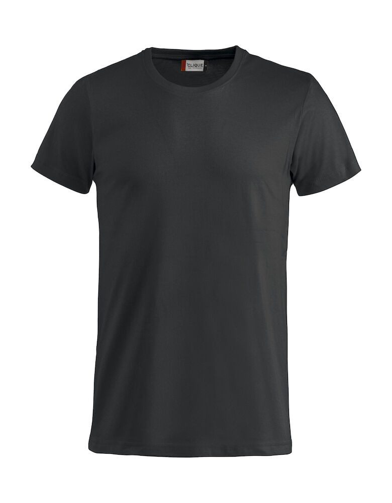 Clique Kurzarmshirt Basic-T Schwarz