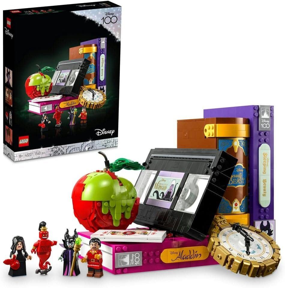 LEGO® Disney 100 - Zeichen der Bösewichte Nostalgie VHS (43227) Konstruktions-Spielset, (1540 St)