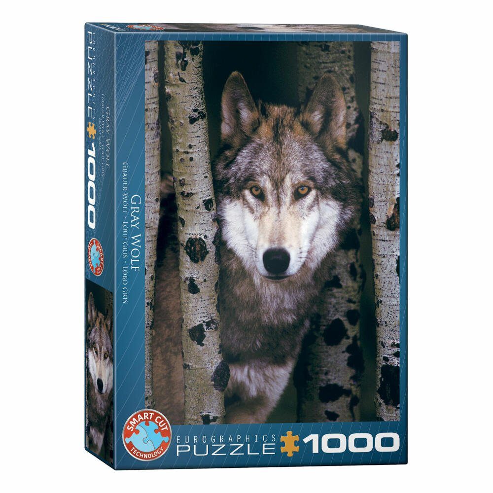 EUROGRAPHICS Puzzle Gray Wolf, 1000 Puzzleteile