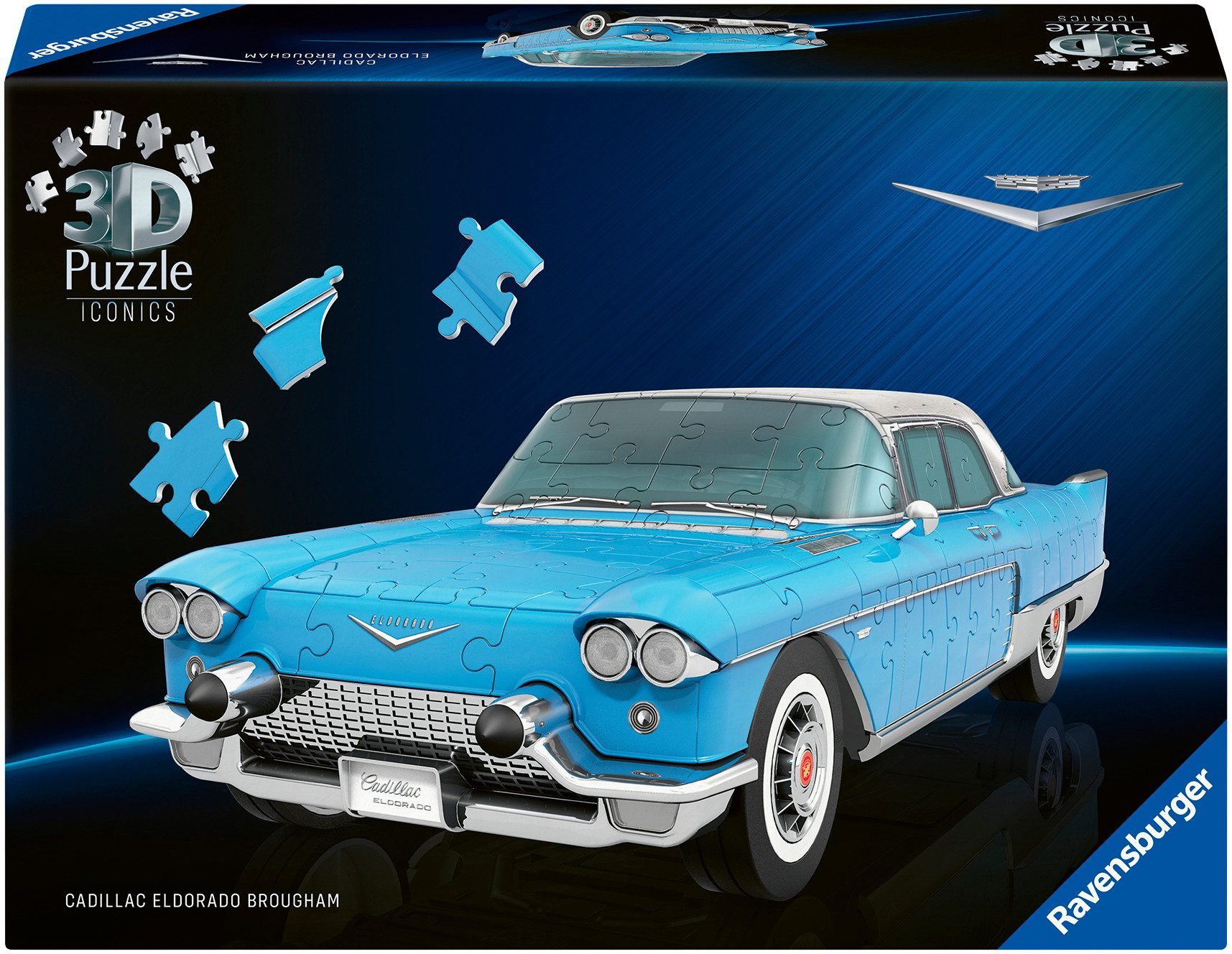 Ravensburger 3D-Puzzle Iconics: Cadillac Eldorado Brougham, 108 Puzzleteile, Made in Europe