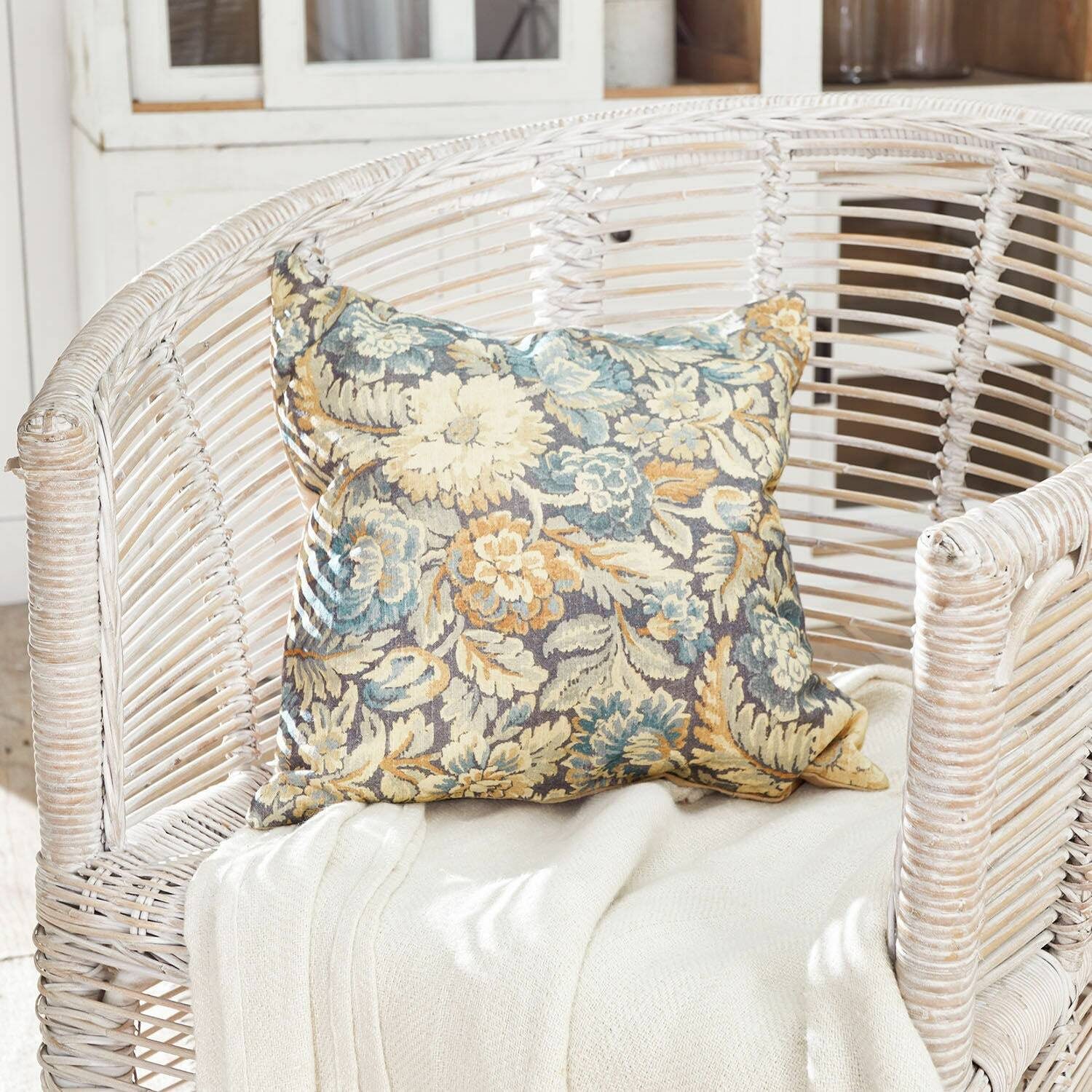Mirabeau Kissenhülle Kissenhülle Lumielle blau/beige günstig online kaufen