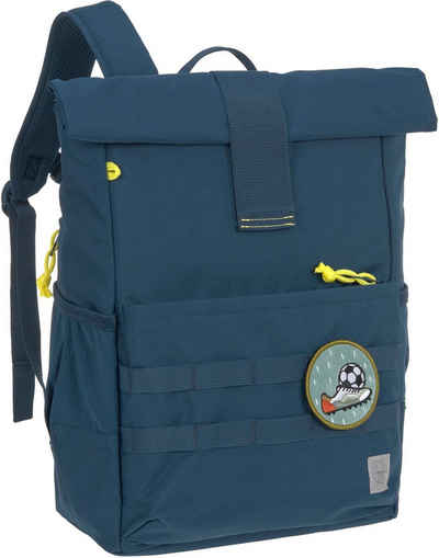 LÄSSIG Kinderrucksack Medium Rolltop Backpack, navy, aus recycelten PET-Flaschen