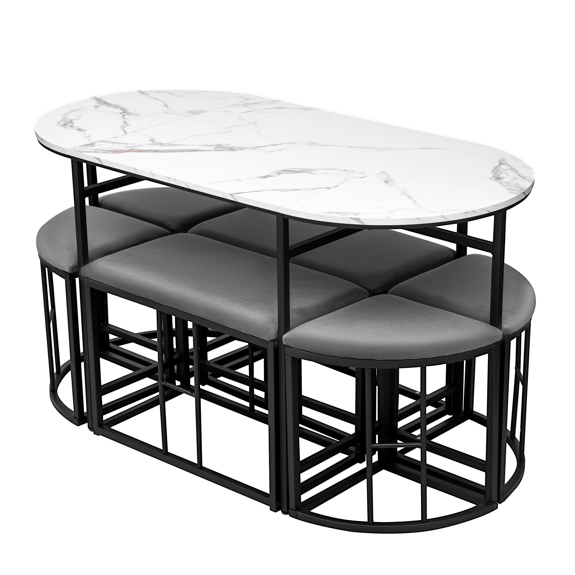 OKWISH Essgruppe, (1 Tisch, 4 Hocker günstig online kaufen