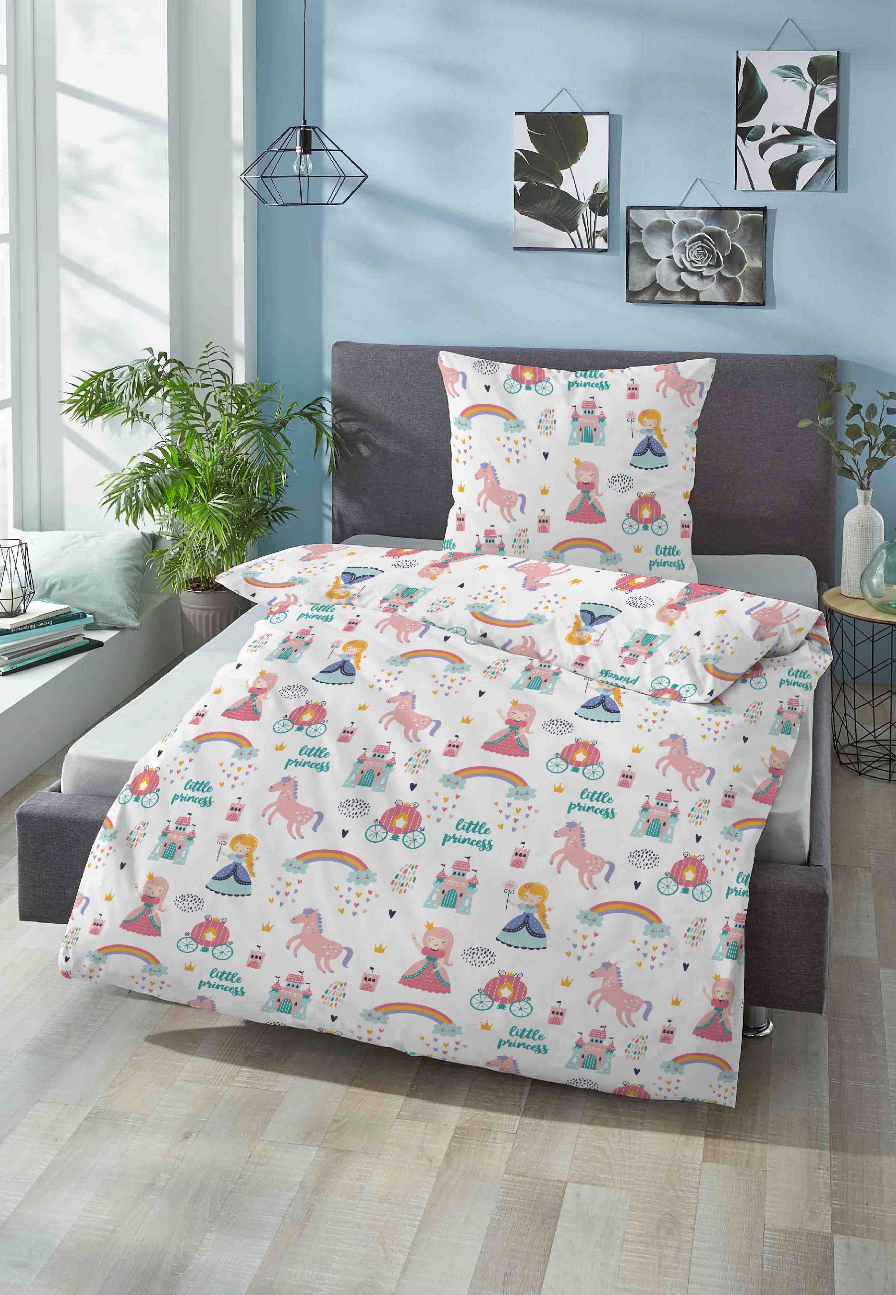 Biberna Bettwäsche kleine Prinzessin, Feinbiber, 2 günstig online kaufen