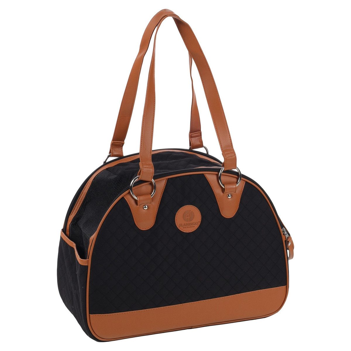 Flamingo Tiertransporttasche Tragetasche Paddie schwarz