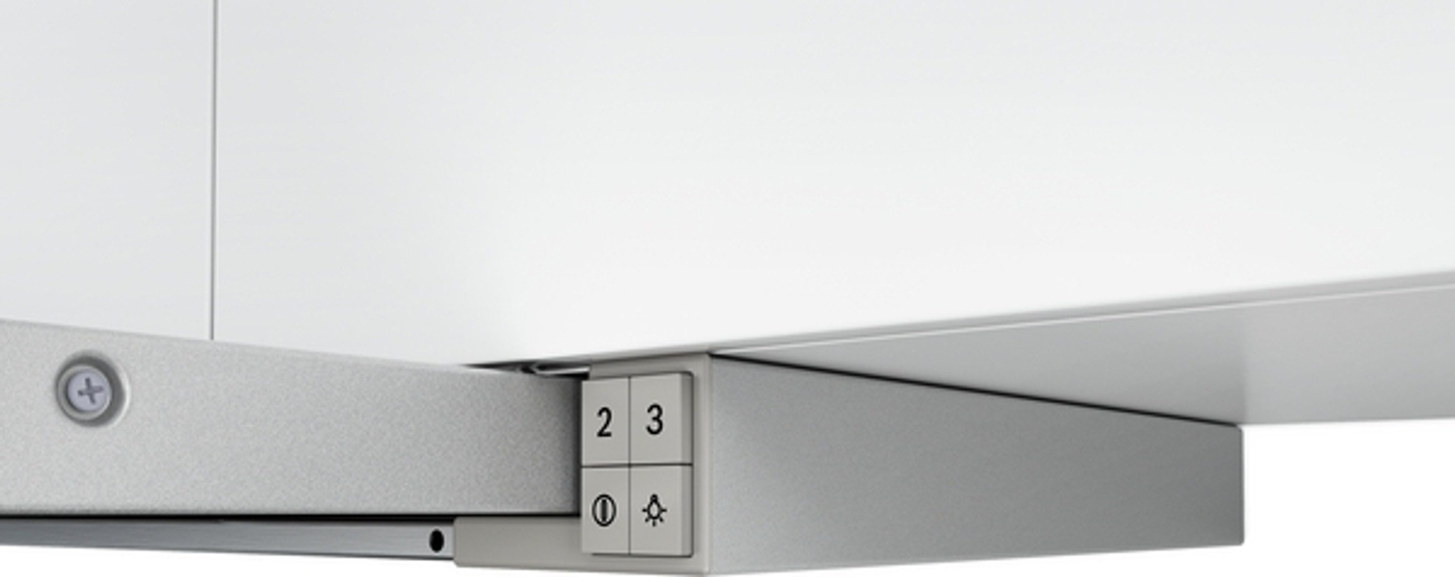 BOSCH Flachschirmhaube DFT93AC50 DFT93AC50, Bosch Serie 4, 90 cm, Silber, Einbau