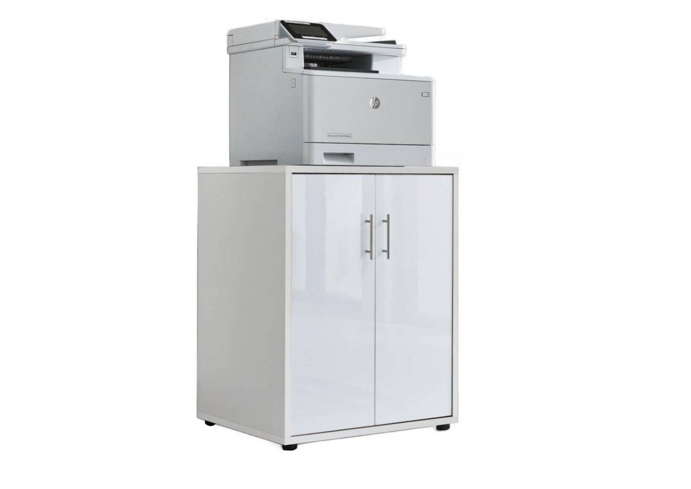 moebel-dich-auf Aktenschrank Druckerkommode TABOR (ideal für Drucker, 2-türig) 74 cm hoch, Ablagefläche: 54 x 50 cm