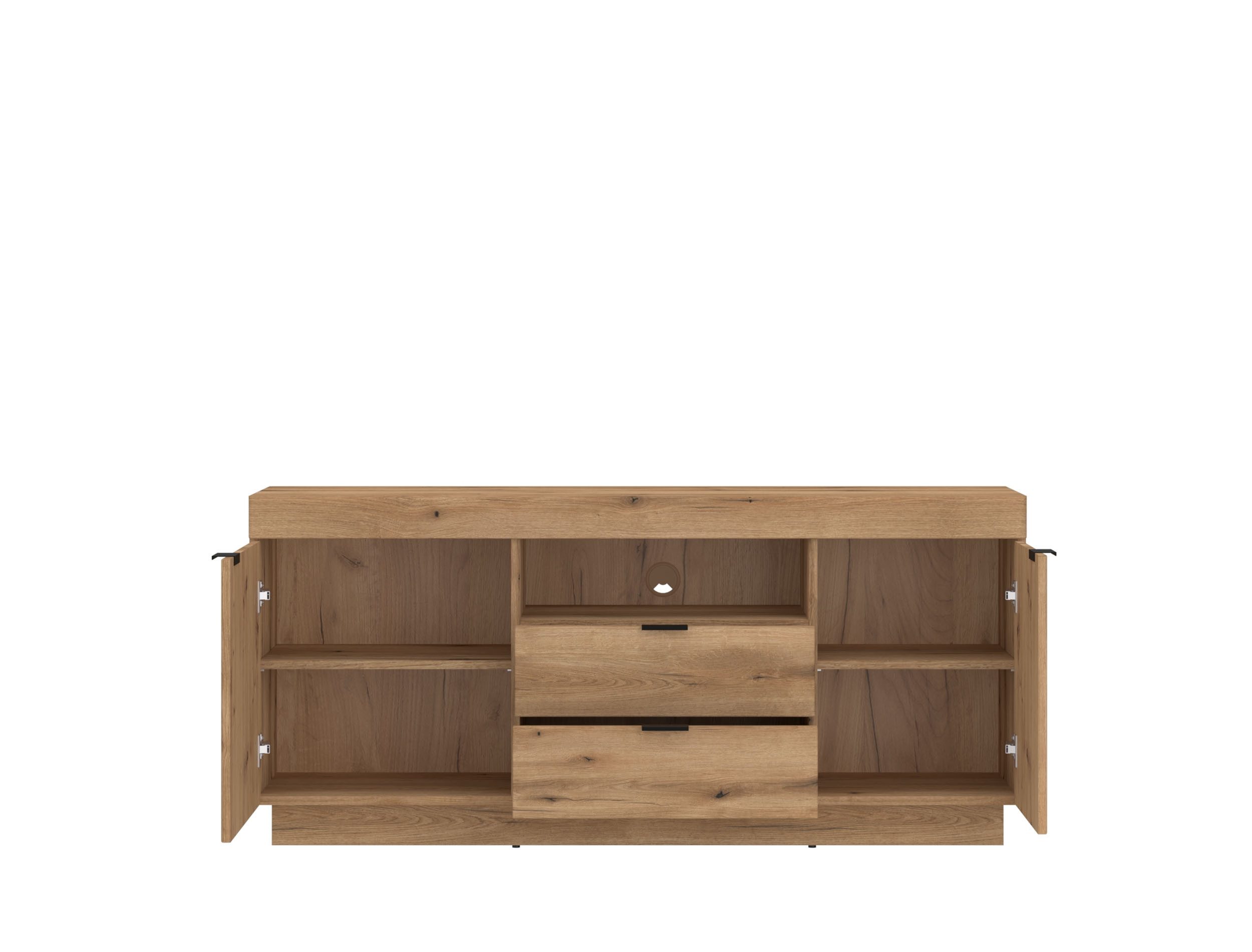 freiraum Lowboard DELAMAR, in Coast Evoke Eiche Dekor - 146x66,6x39,6 (BxHxT)