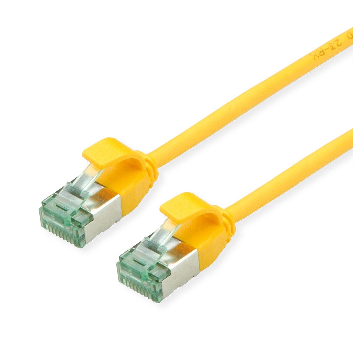 ROLINE RECYCLED MATERIAL U/FTP DataCenter Patchkabel Cat.6A (Class EA) LAN-Kabel, RJ-45 Männlich (Stecker), RJ-45 Männlich (Stecker) (15.0 cm), slim